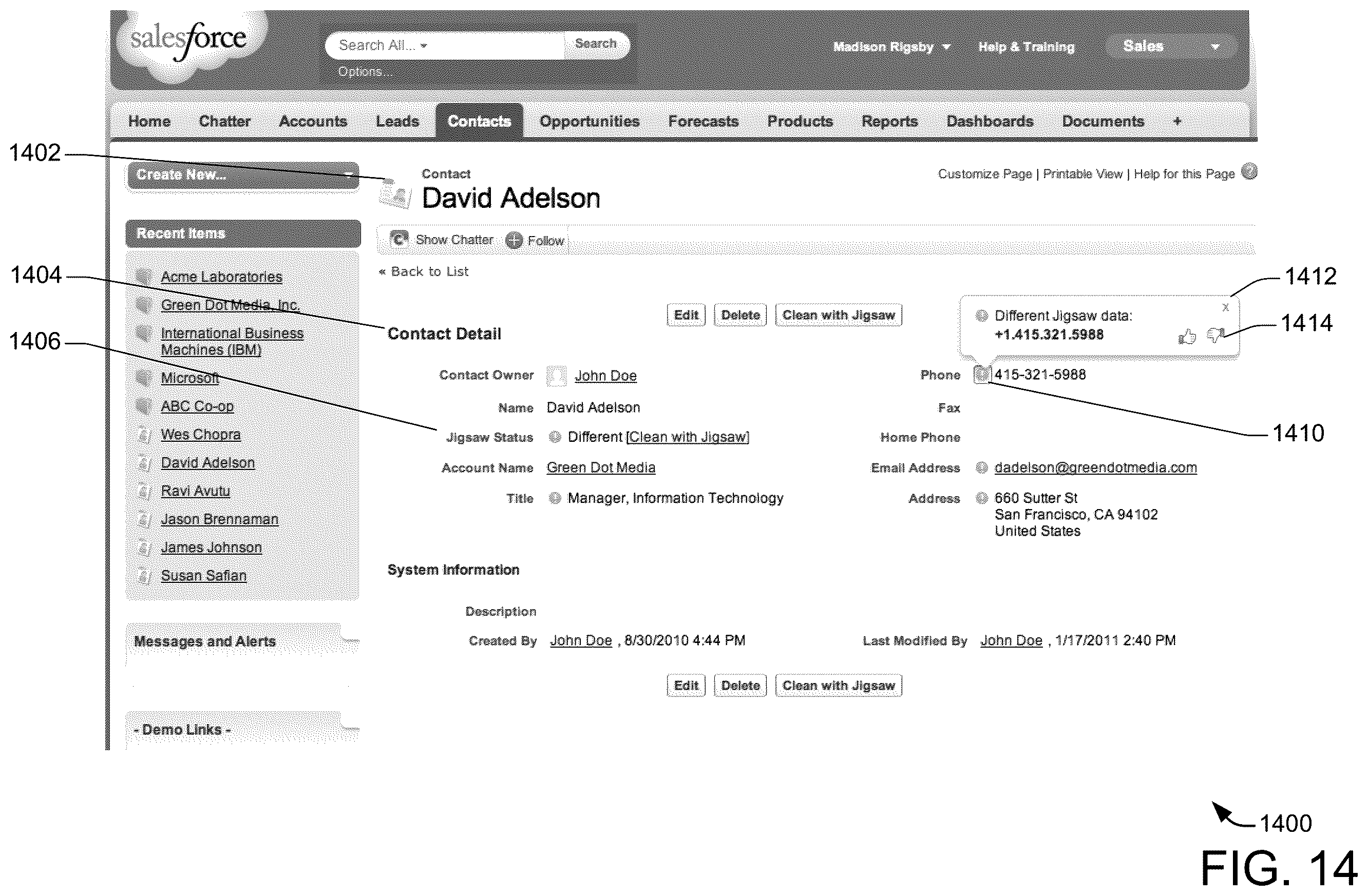 Patent US12602625 Figure 14 – Systems and methods for creating a rich social media profile