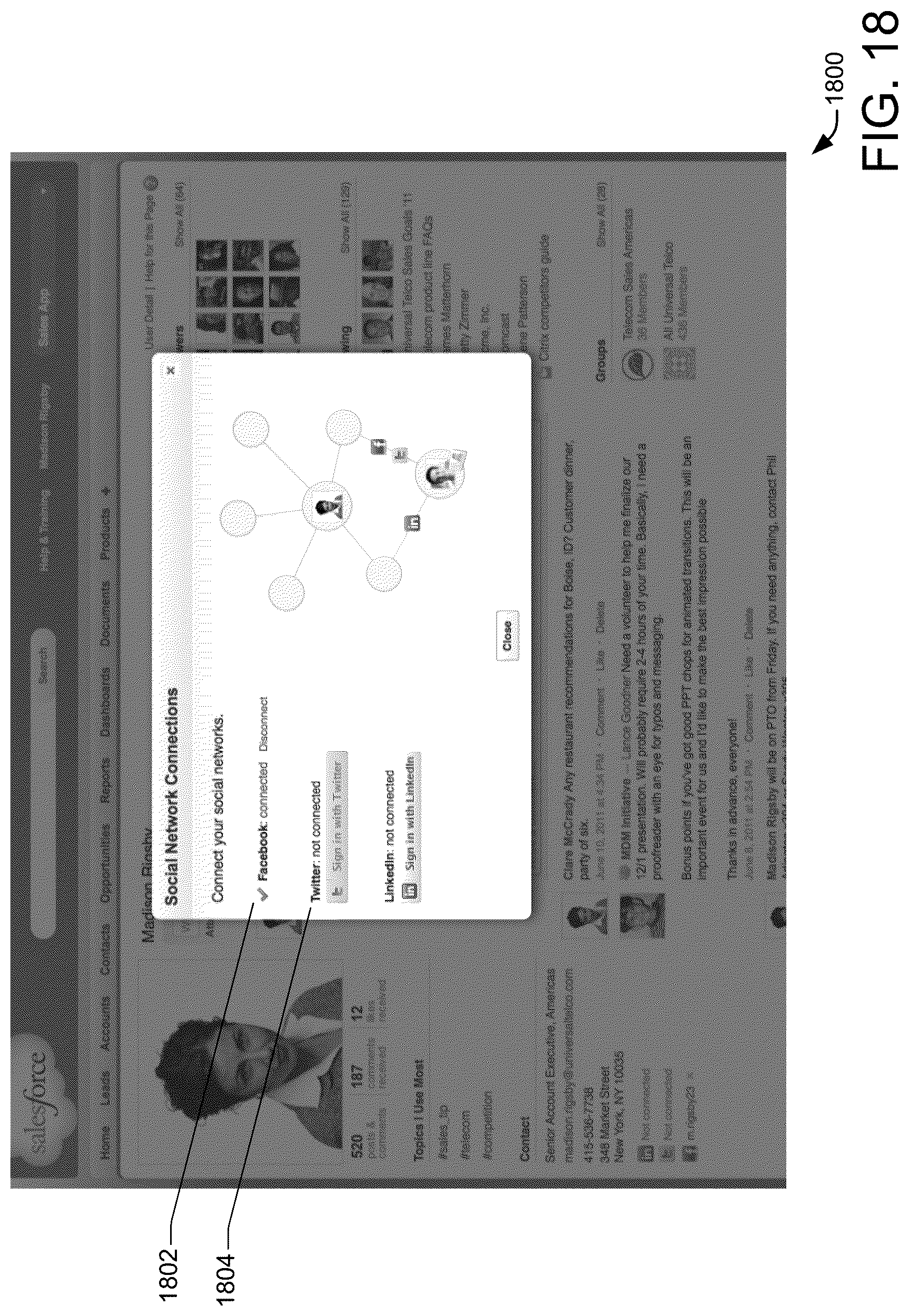Patent US12602625 Figure 18 – Systems and methods for creating a rich social media profile