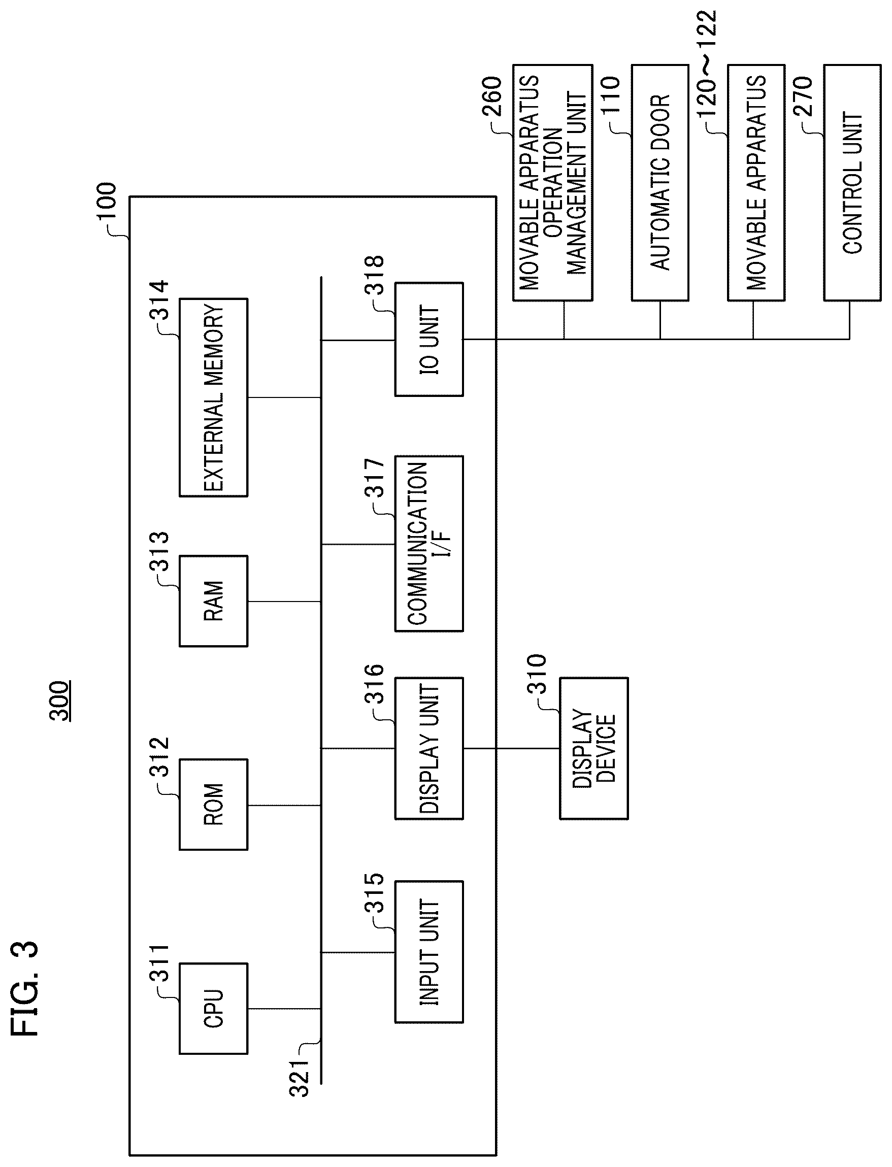 Patent US12602642 Figure 3 – Information processing device and information processing method determining control method for a plurality of movable apparatuses utilizing a facility
