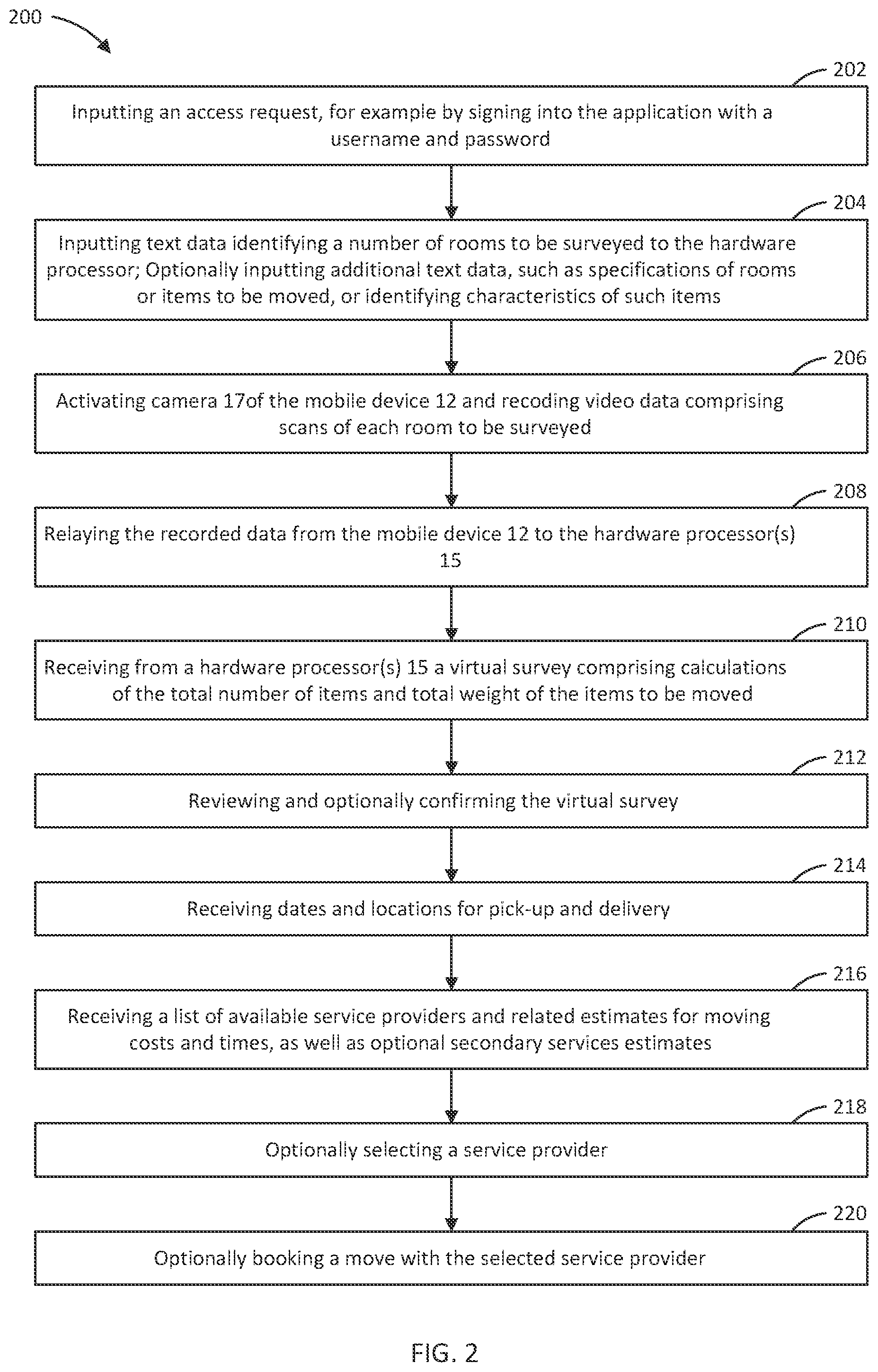 Patent US12602645 Figure 3 – Mobile device application and system for providing a virtual survey