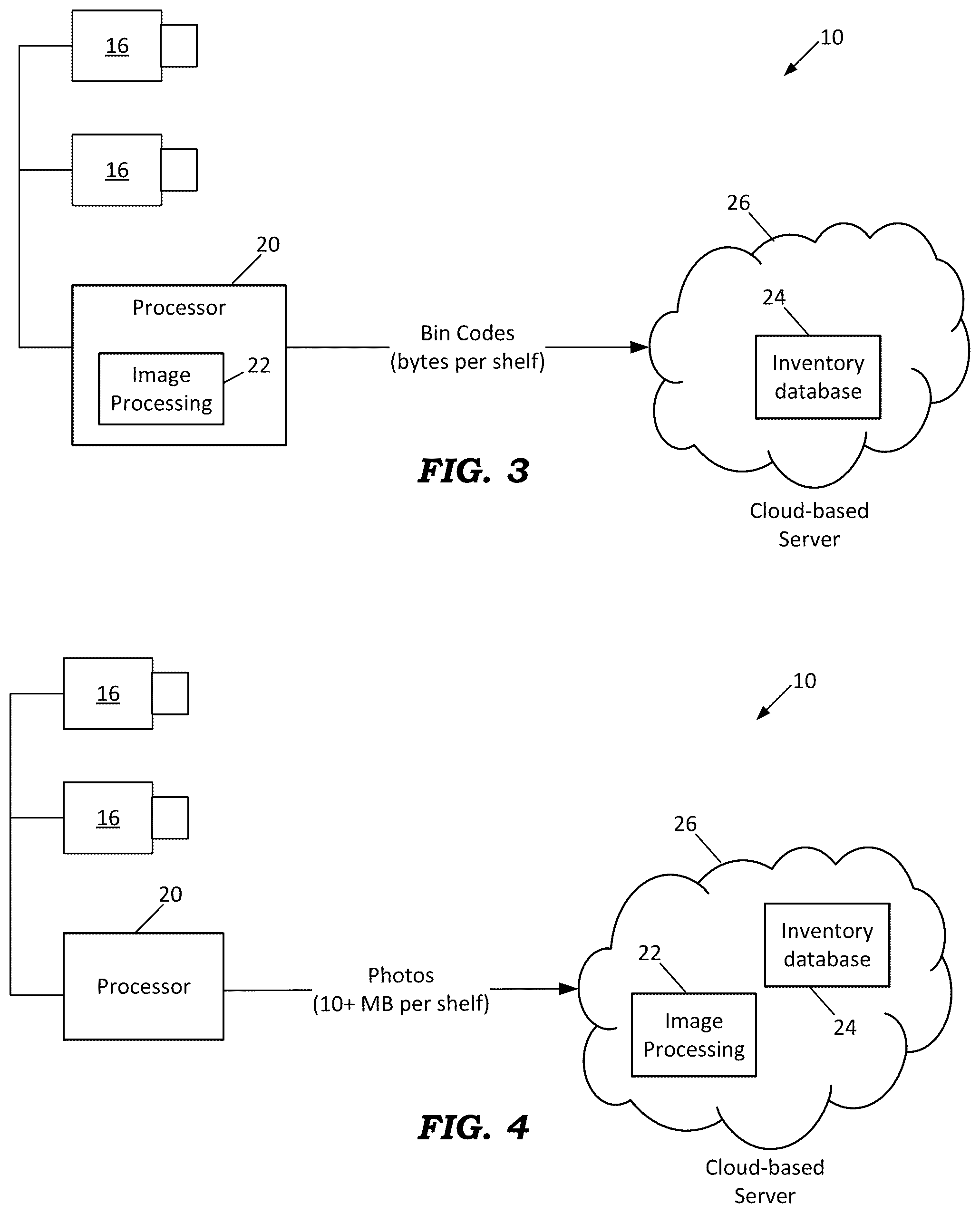 Patent US12602651 Figure 2 – Inventory management system using image processing of codes on shelving and storage bins