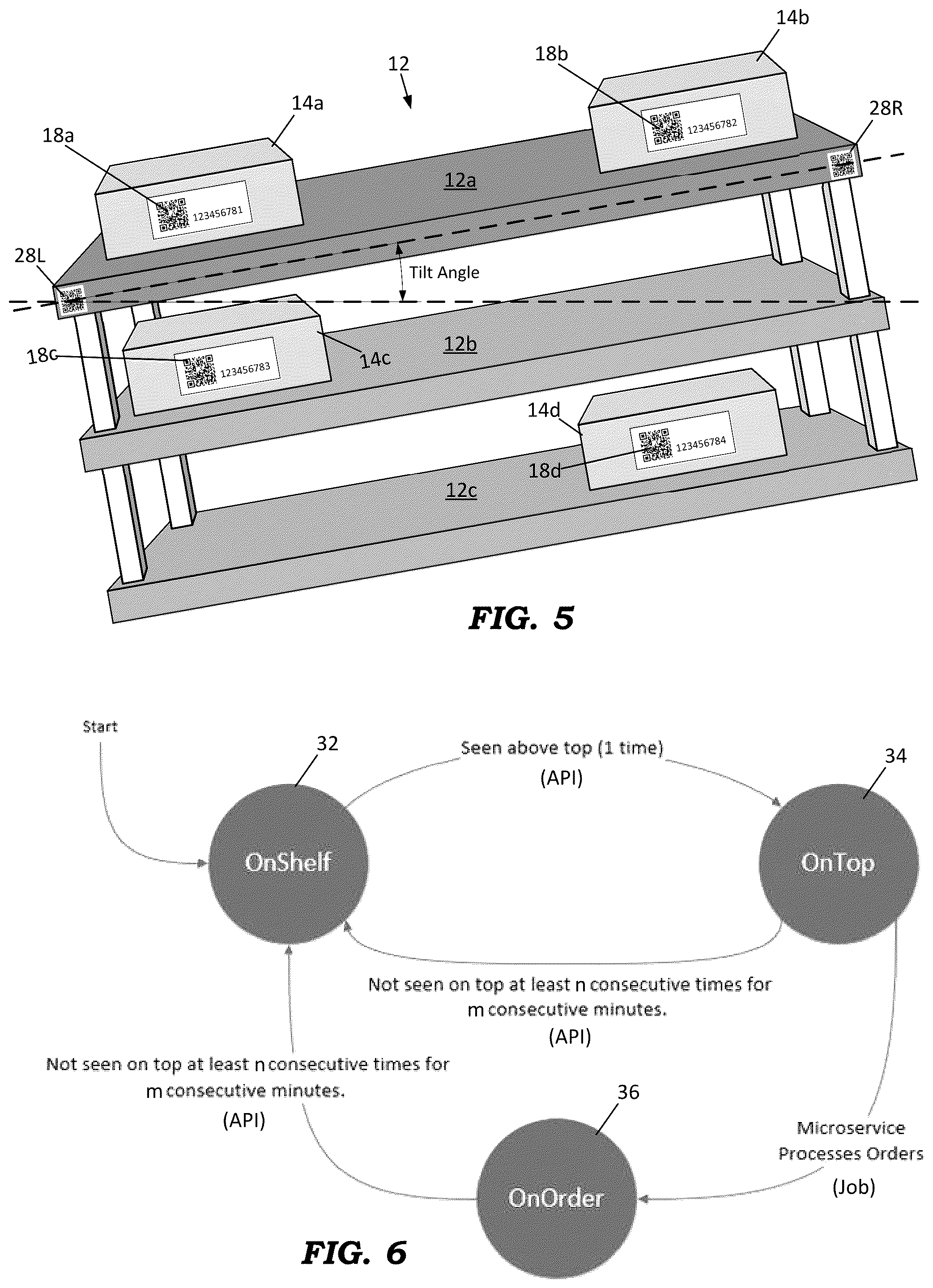 Patent US12602651 Figure 3 – Inventory management system using image processing of codes on shelving and storage bins