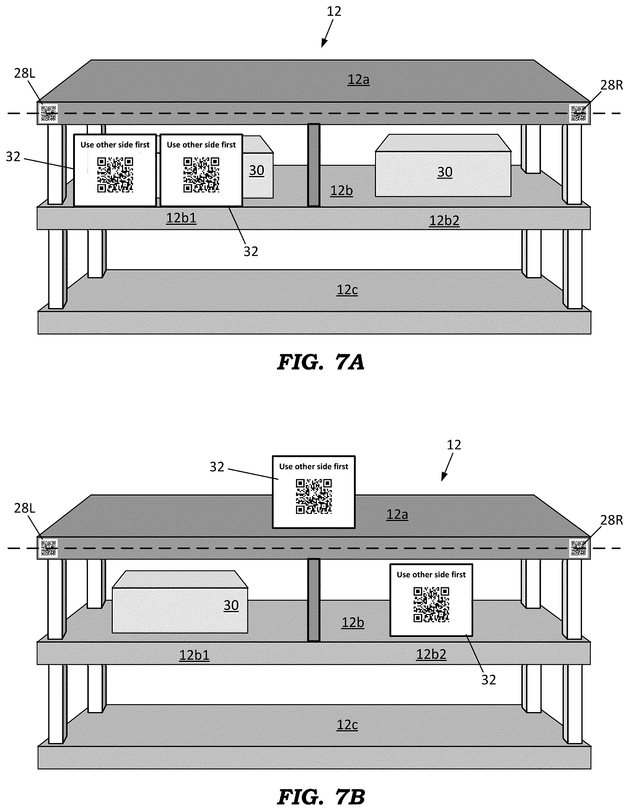 Patent US12602651 Figure 4 – Inventory management system using image processing of codes on shelving and storage bins