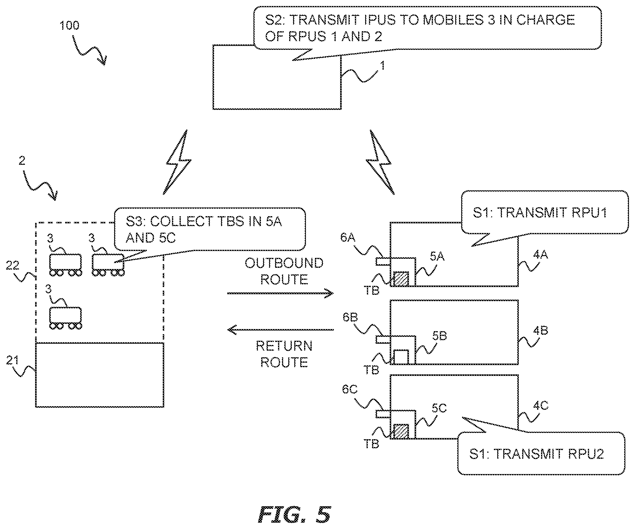 Patent US12602658 Figure 5 – Trash collection system and trash collection method