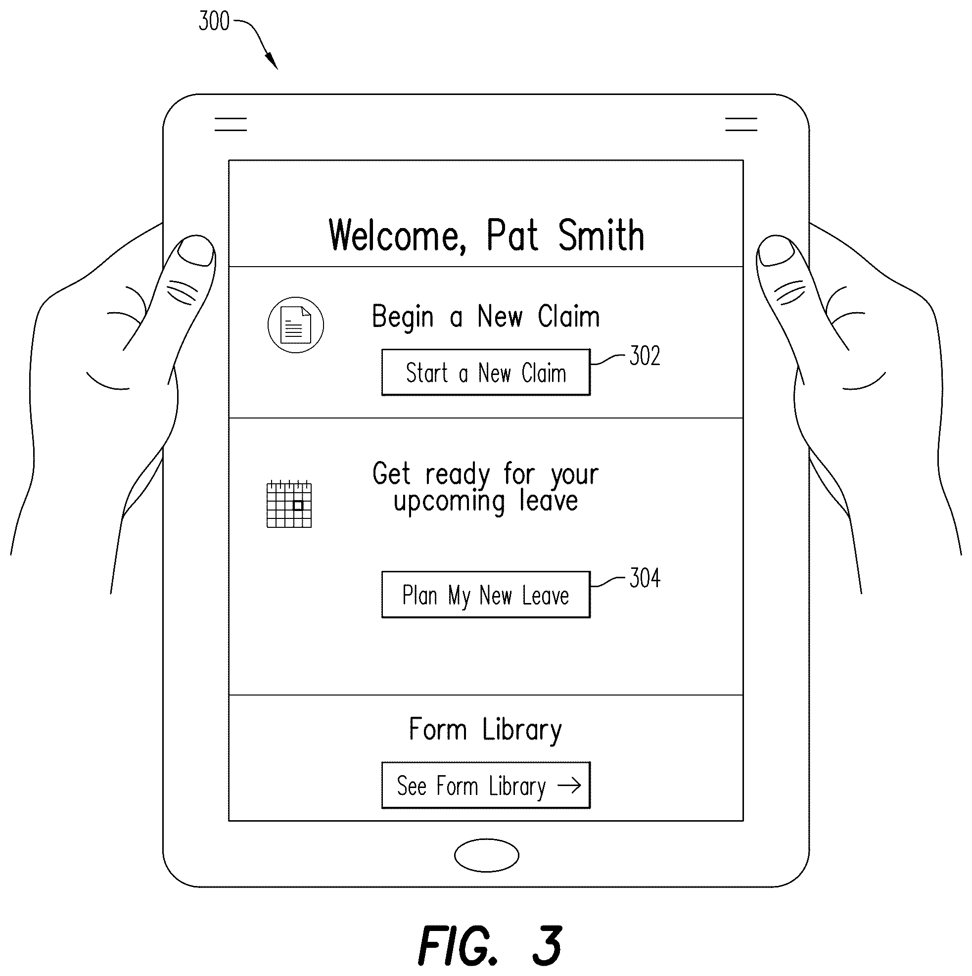 Patent US12602663 Figure 3 – Absence framework