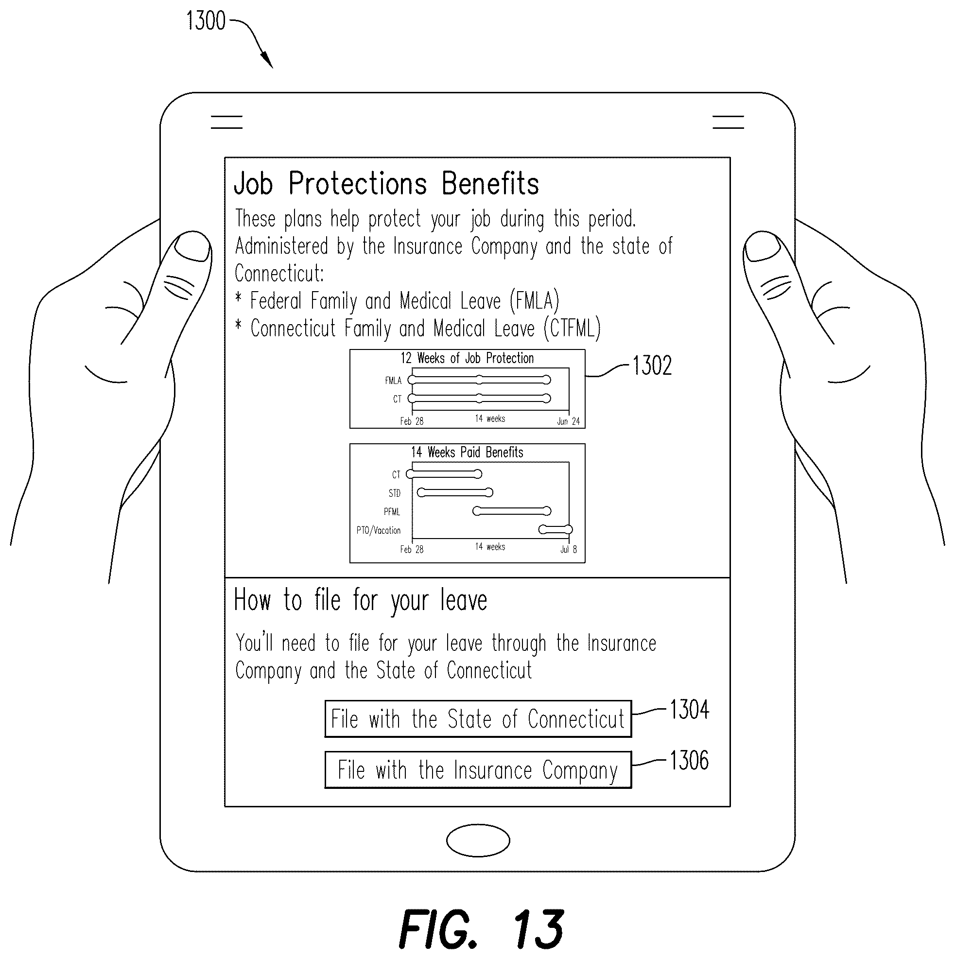 Patent US12602663 Figure 13 – Absence framework