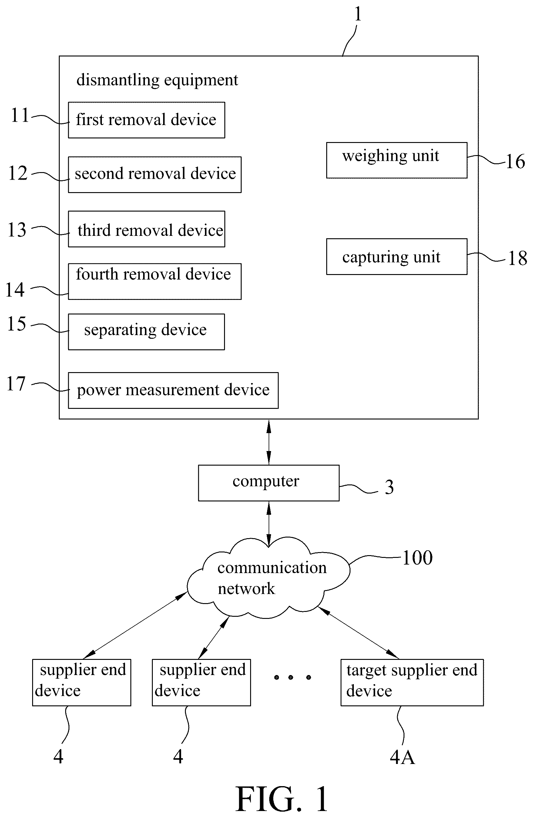 Patent US12602668 — Method for generating recycling record of solar panel and recycling system implementing the same — Figure 1