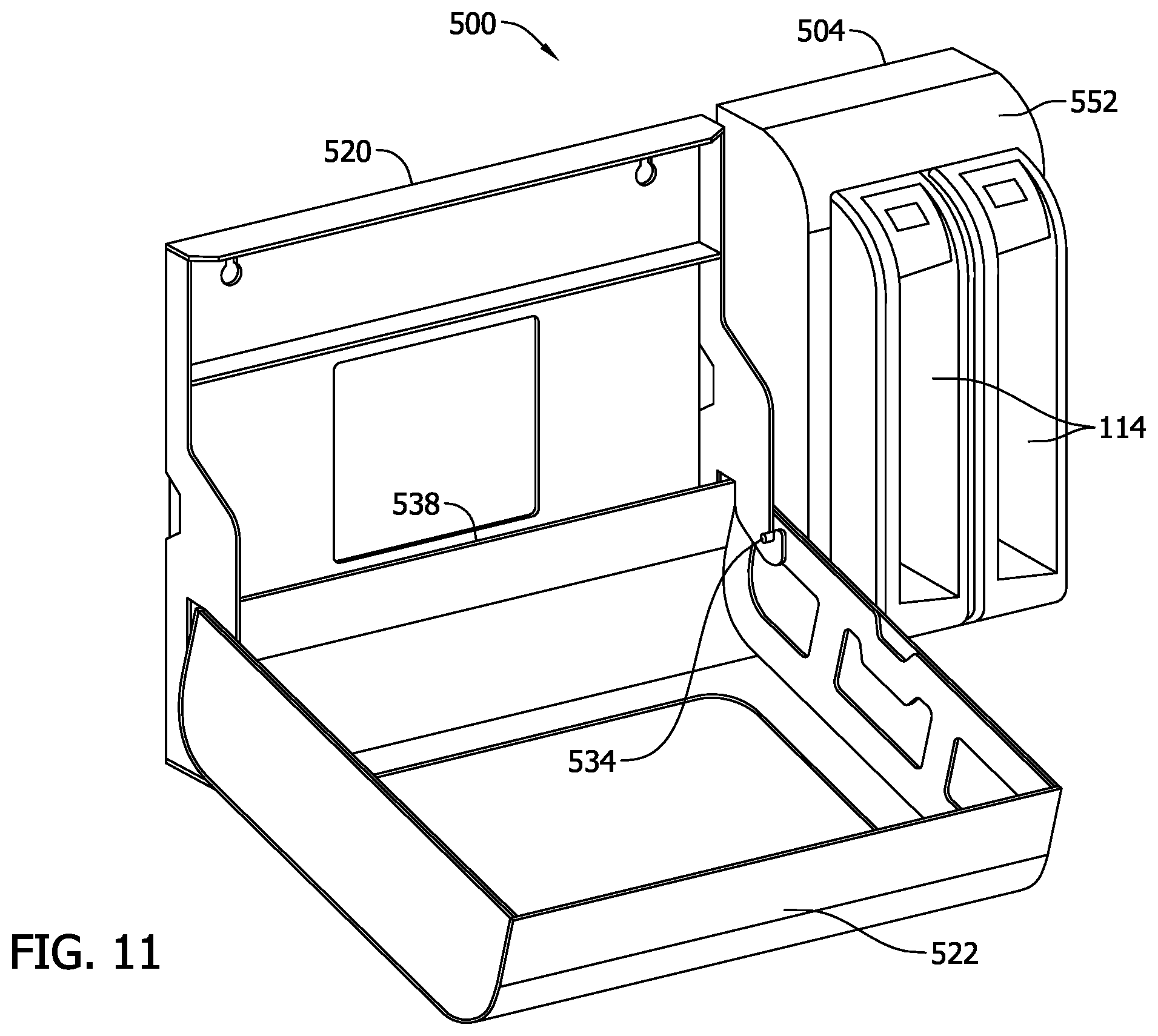 Patent US12602678 Figure 8 – Configurable correctional facility computer kiosk systems and methods for portable electronic device access and management