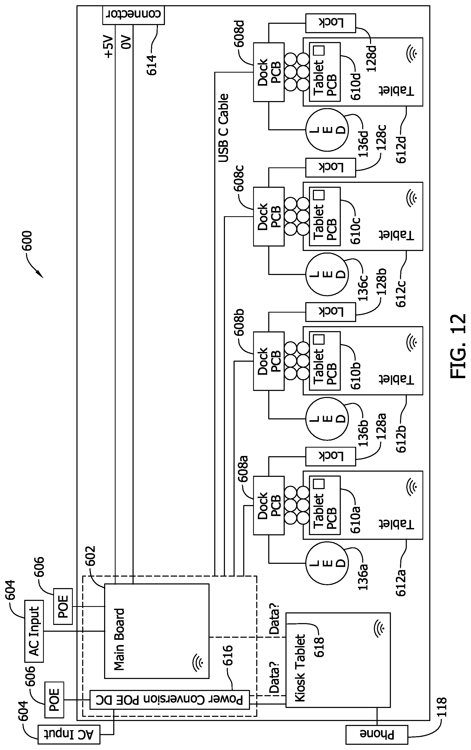 Patent US12602678 Figure 9 – Configurable correctional facility computer kiosk systems and methods for portable electronic device access and management