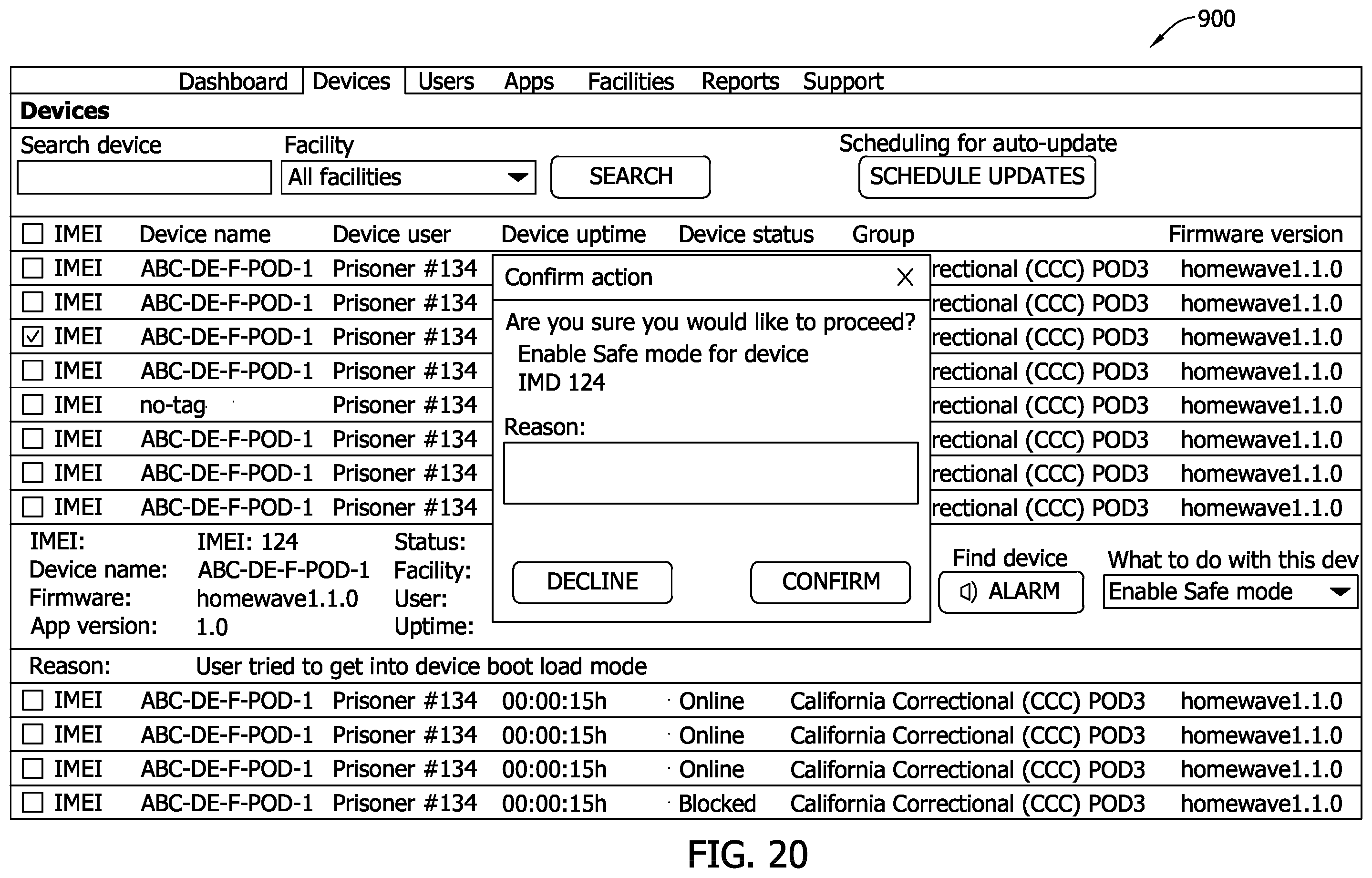 Patent US12602678 Figure 16 – Configurable correctional facility computer kiosk systems and methods for portable electronic device access and management