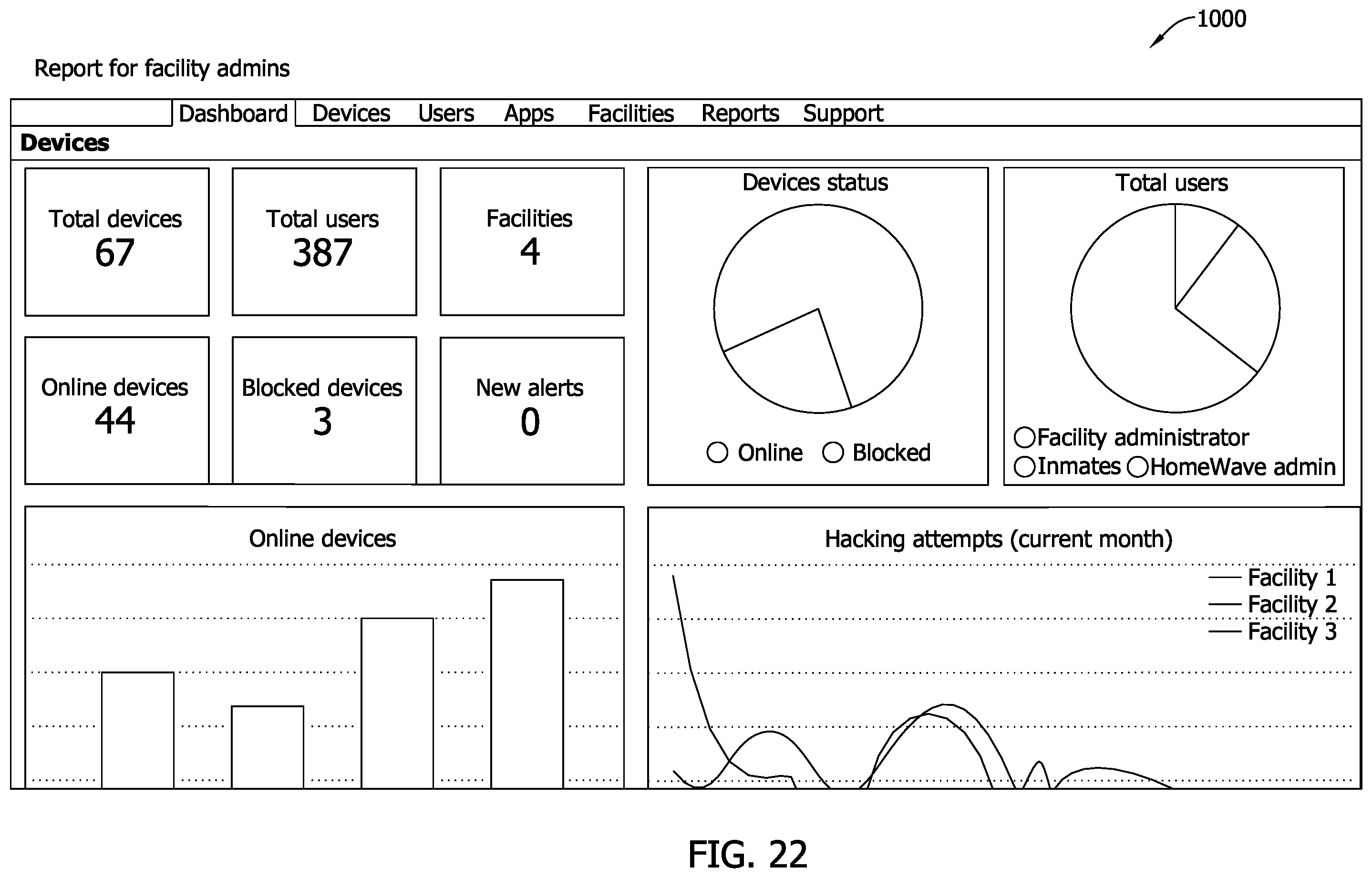 Patent US12602678 Figure 18 – Configurable correctional facility computer kiosk systems and methods for portable electronic device access and management