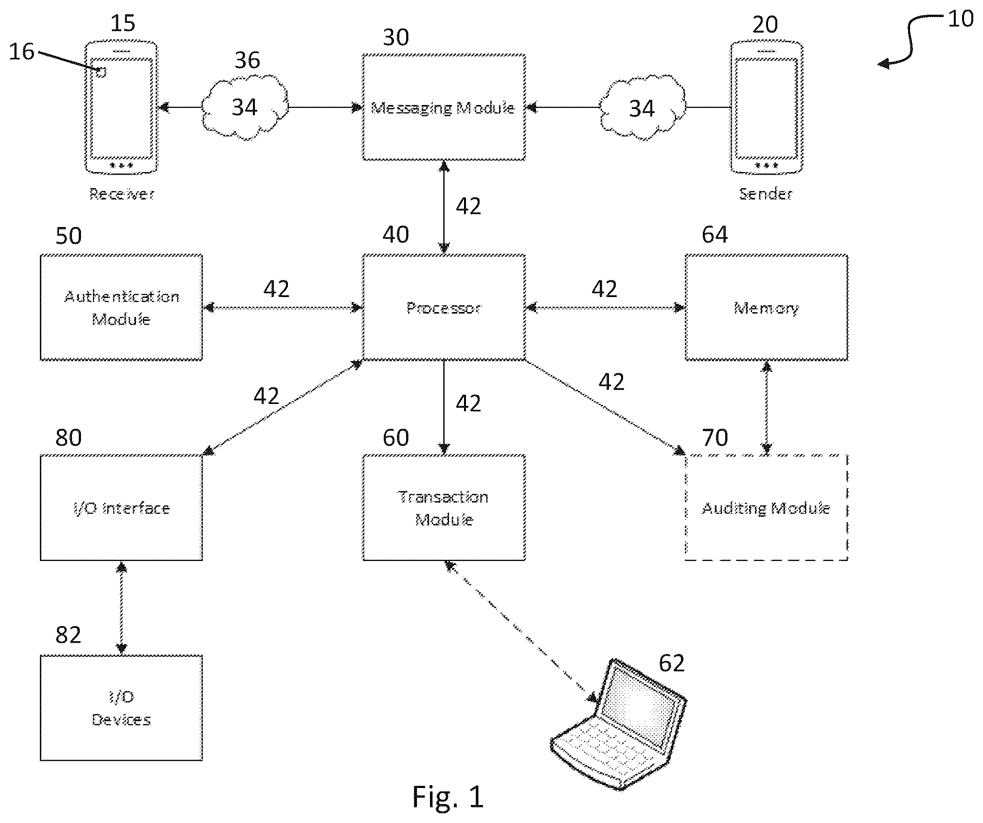 Patent US12602689 Figure 1 – System and method for confirming instructions over a communication channel