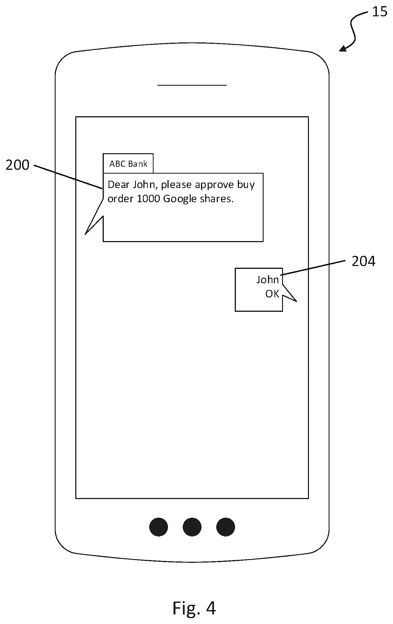Patent US12602689 Figure 4 – System and method for confirming instructions over a communication channel
