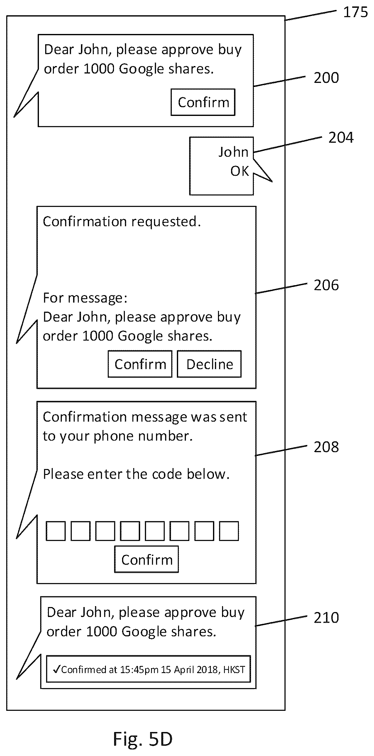 Patent US12602689 Figure 8 – System and method for confirming instructions over a communication channel