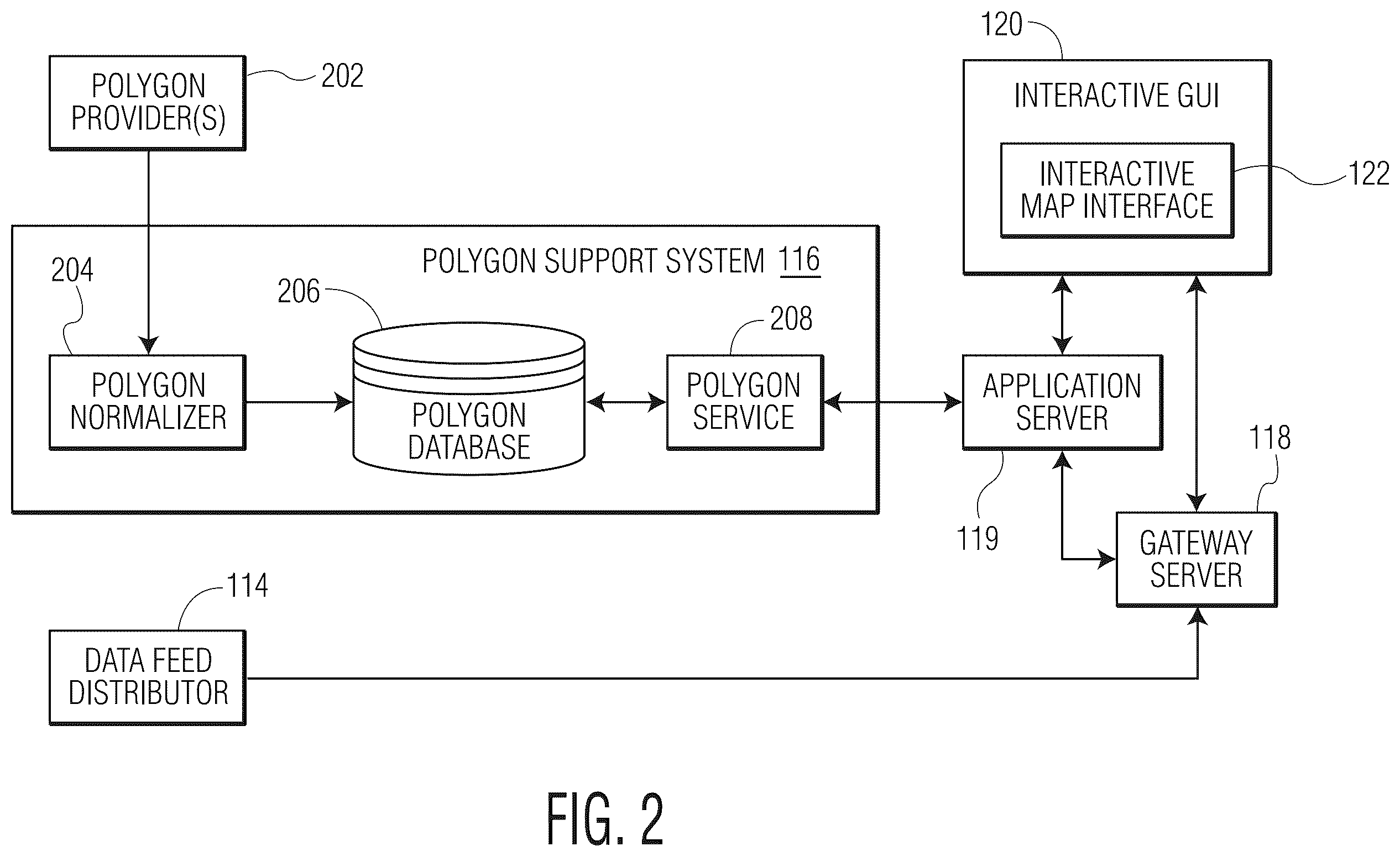 Patent US12602701 Figure 2 – Interactive map interface incorporating customizable geospatial data