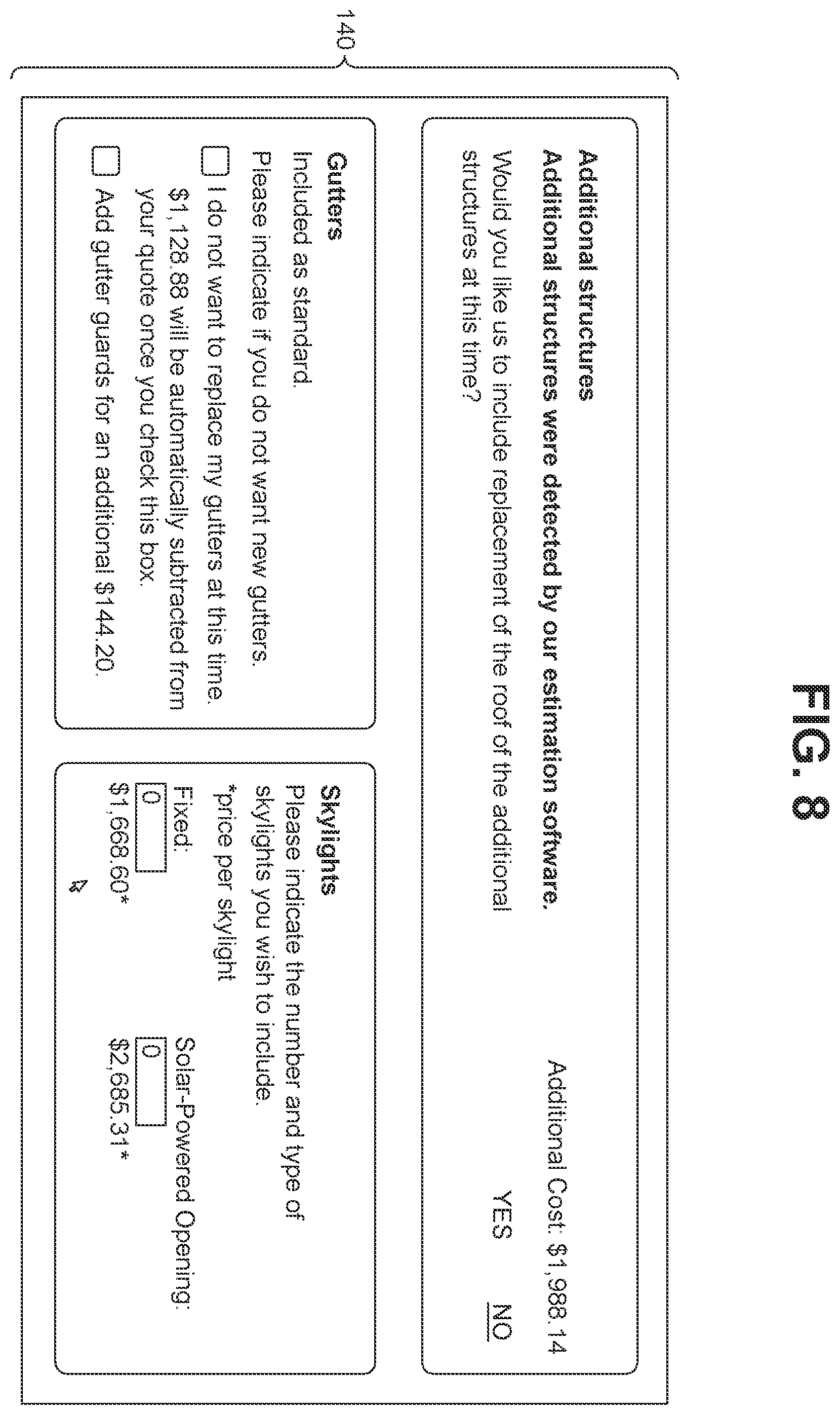 Patent US12602711 Figure 9 – System and method of providing exterior work estimate