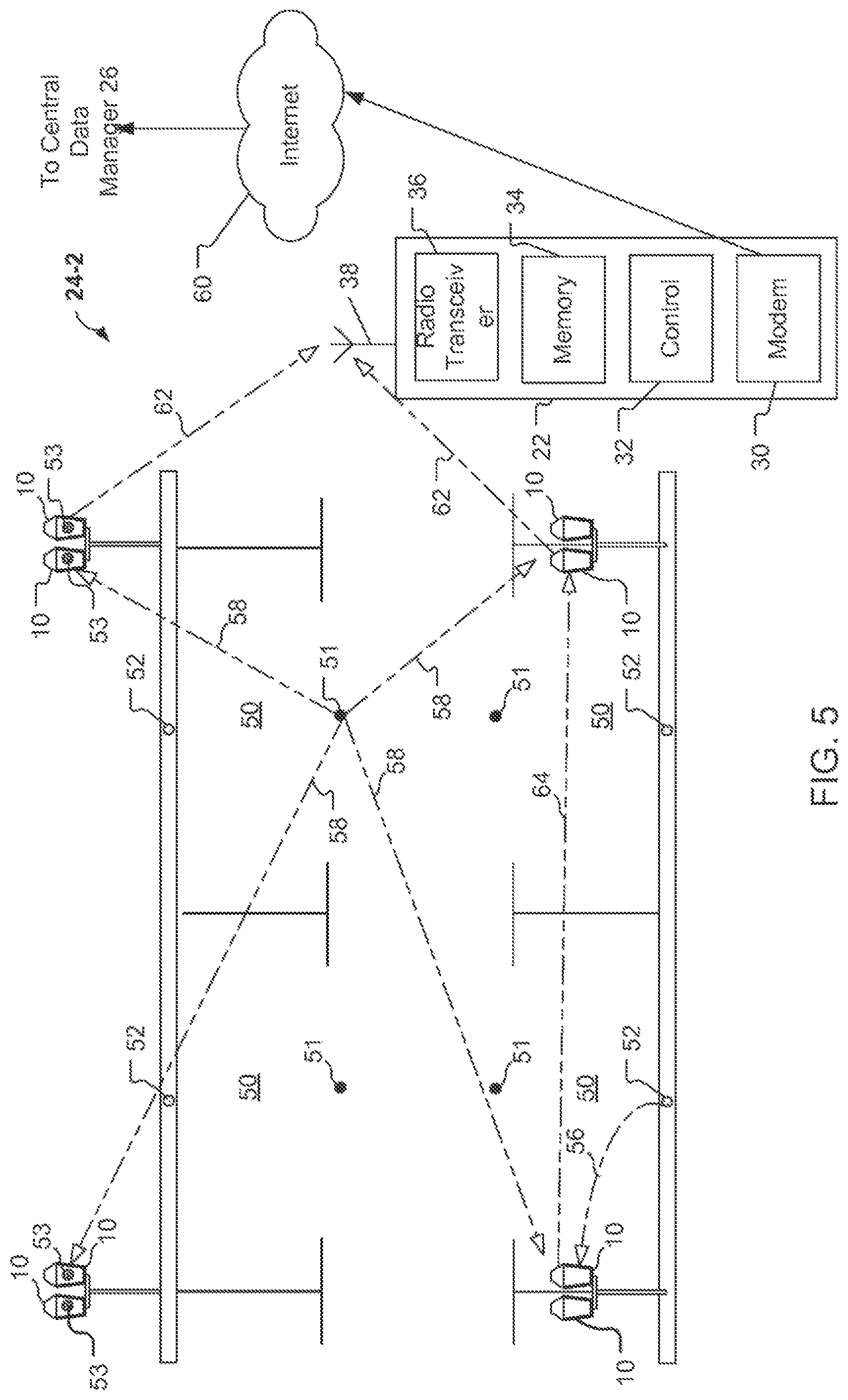 Patent US12602712 Figure 5 – Parking meter communications for remote payment with updated display