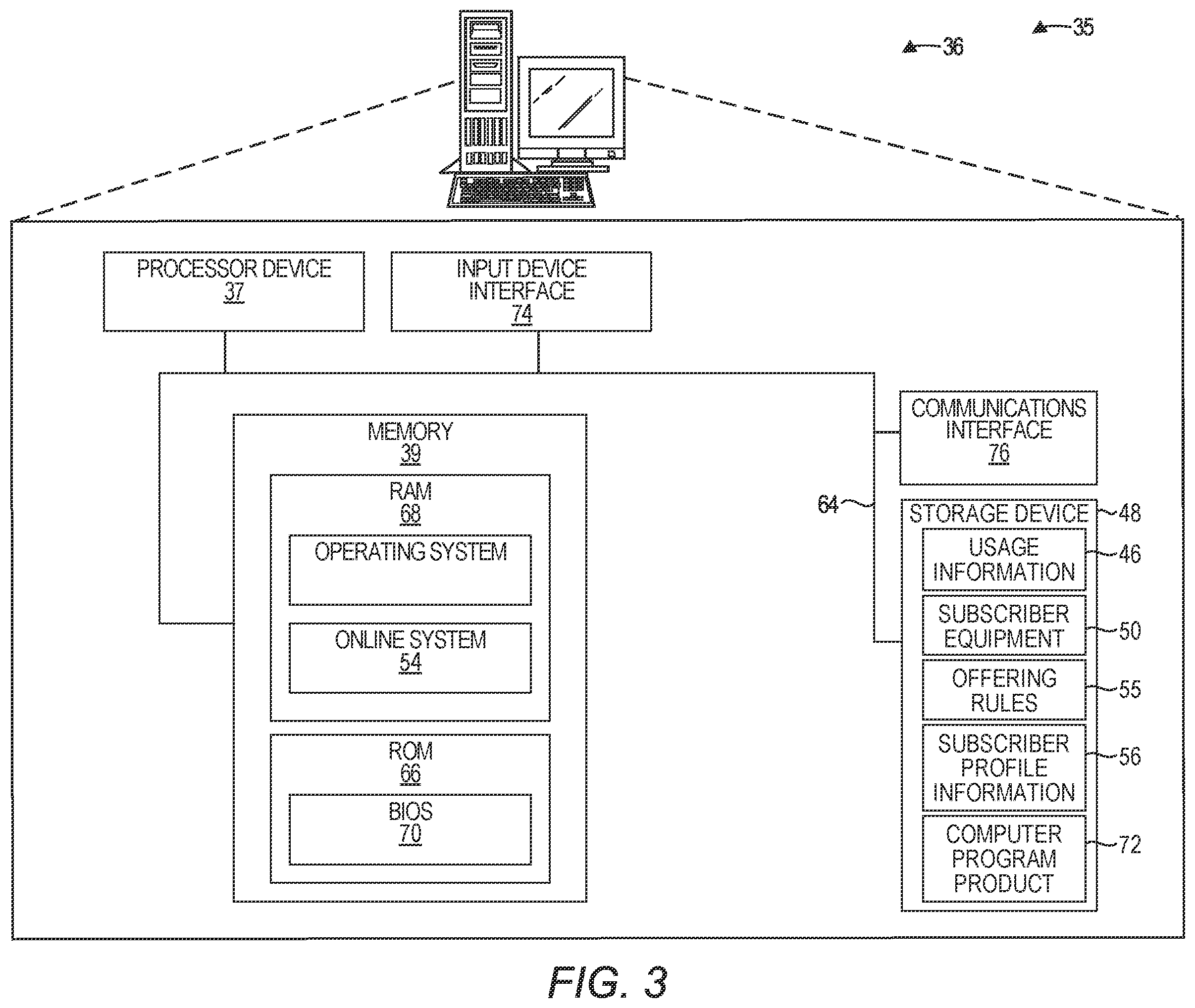Patent US12602718 Figure 3 – Subscriber-based real-time service provider offerings