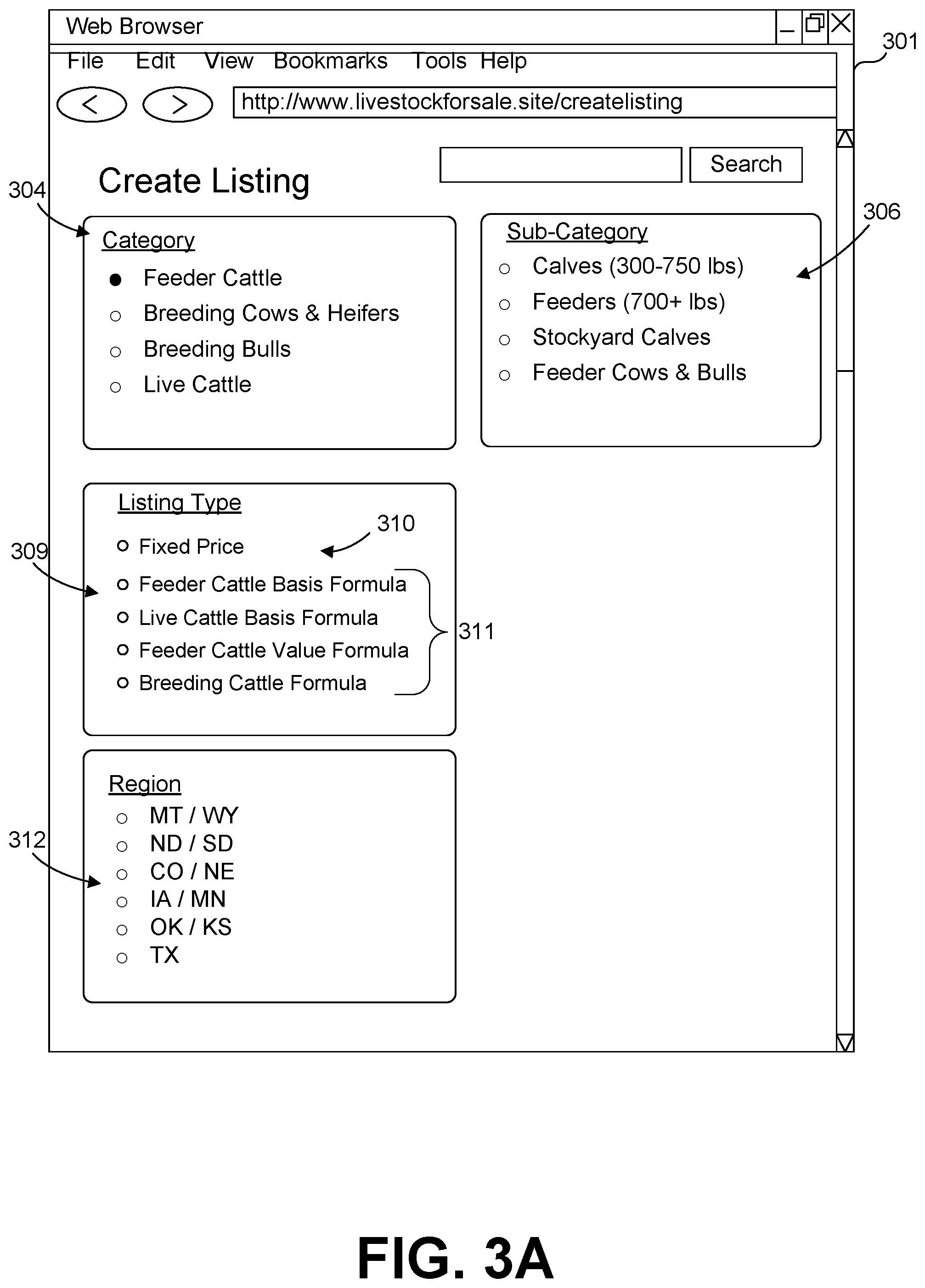 Patent US12602721 Figure 3 – Dynamic pricing for livestock sales