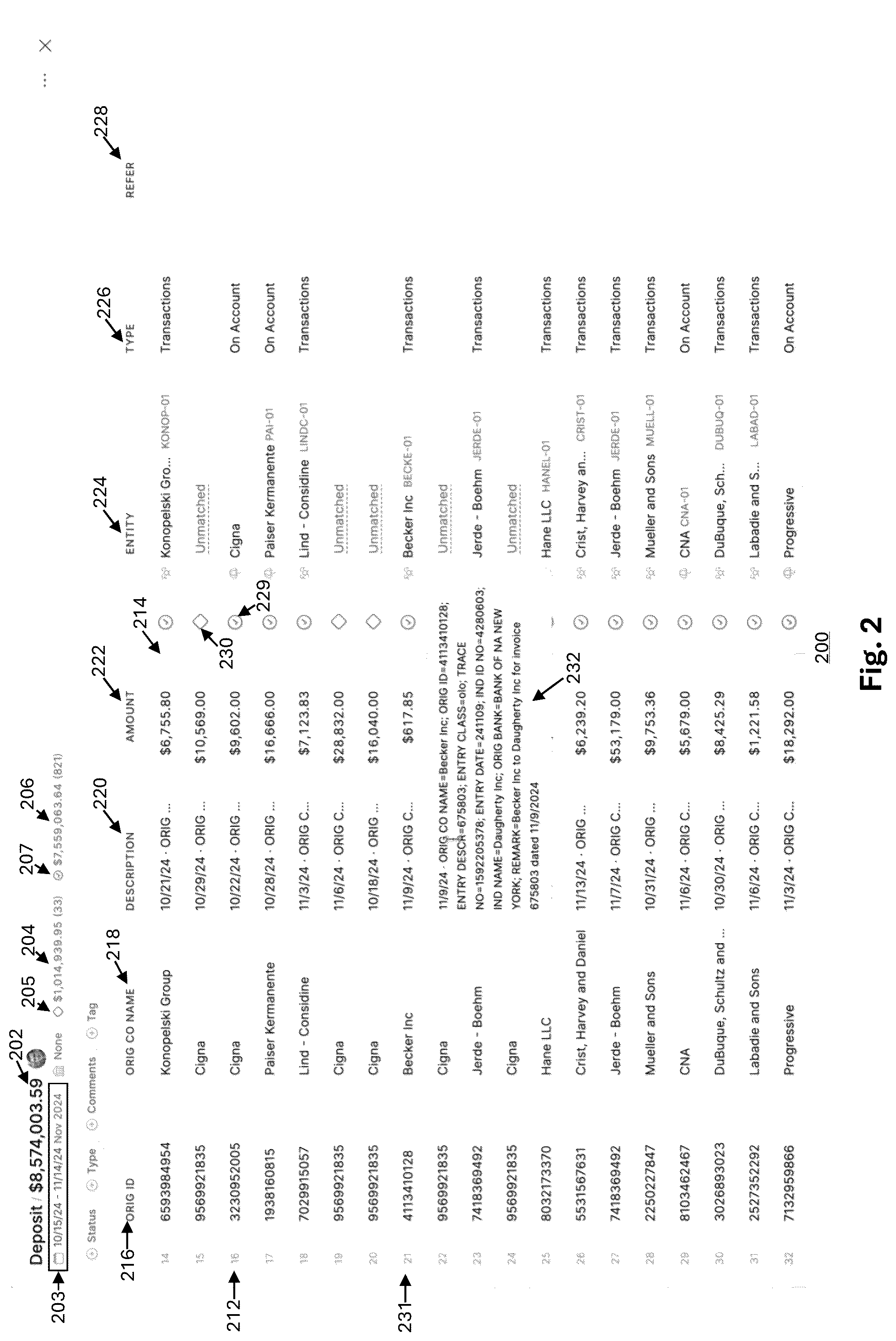 Patent US12602731 Figure 2 – Authentication-credential identification and selection for access to secure statements