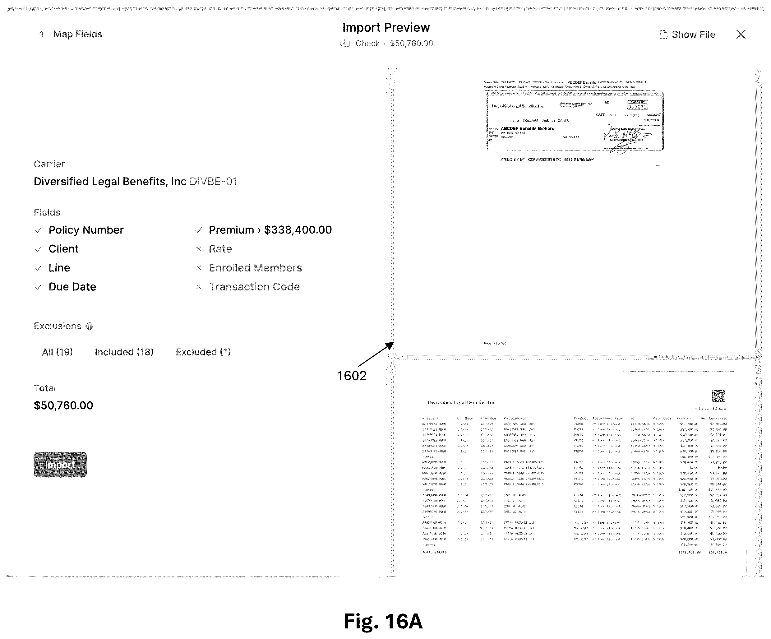 Patent US12602731 Figure 18 – Authentication-credential identification and selection for access to secure statements