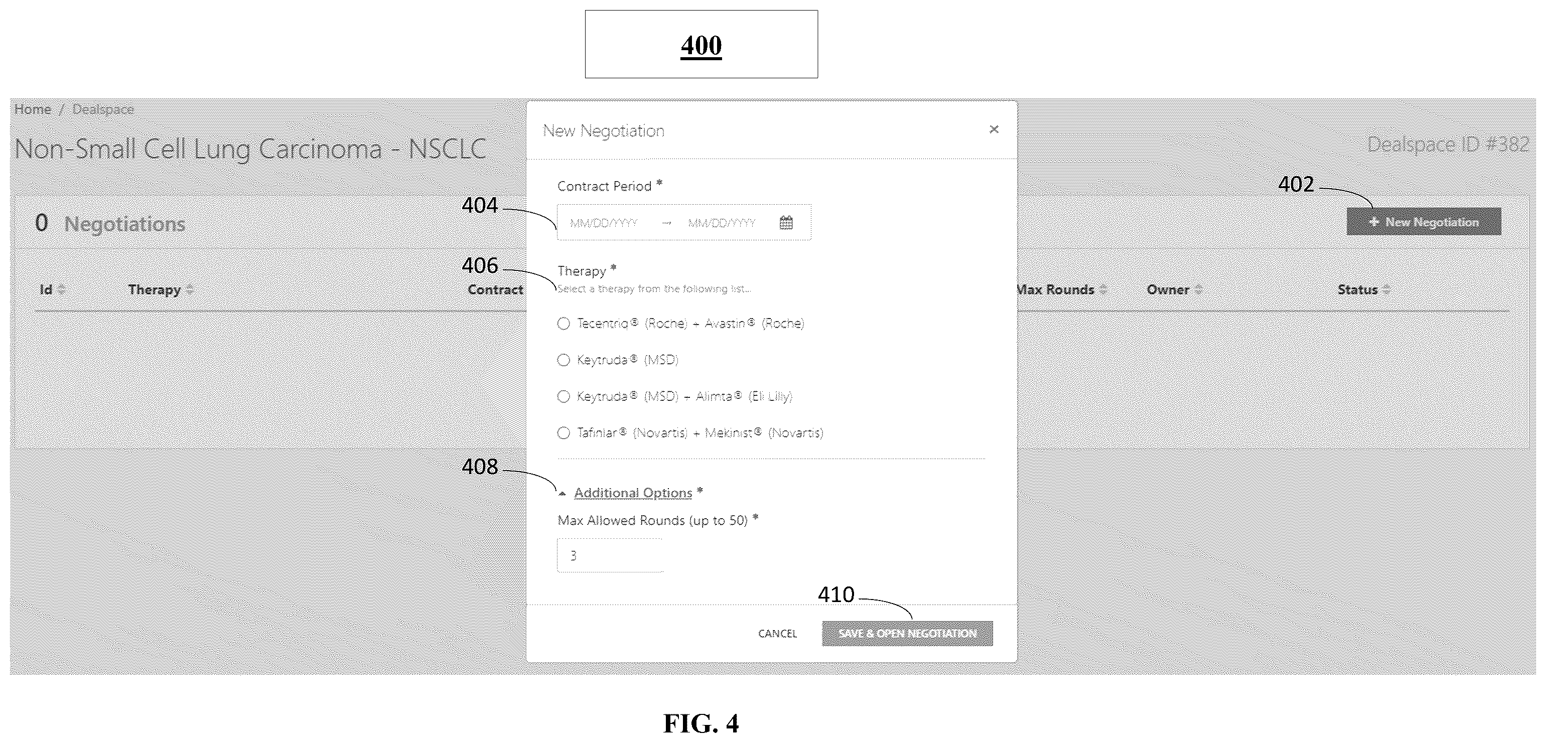 Patent US12602732 Figure 4 – System and methods for securing a drug therapy