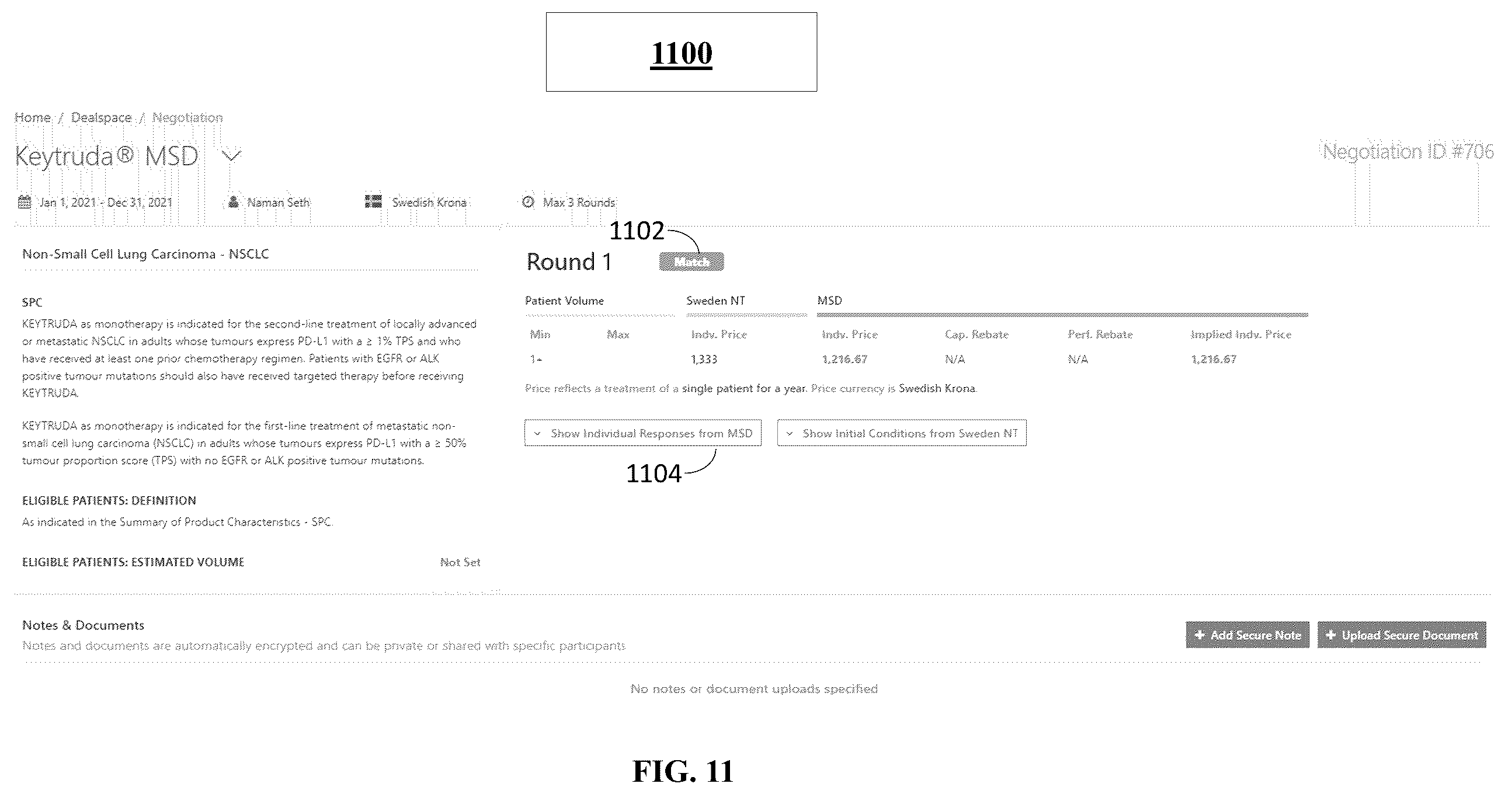 Patent US12602732 Figure 10 – System and methods for securing a drug therapy