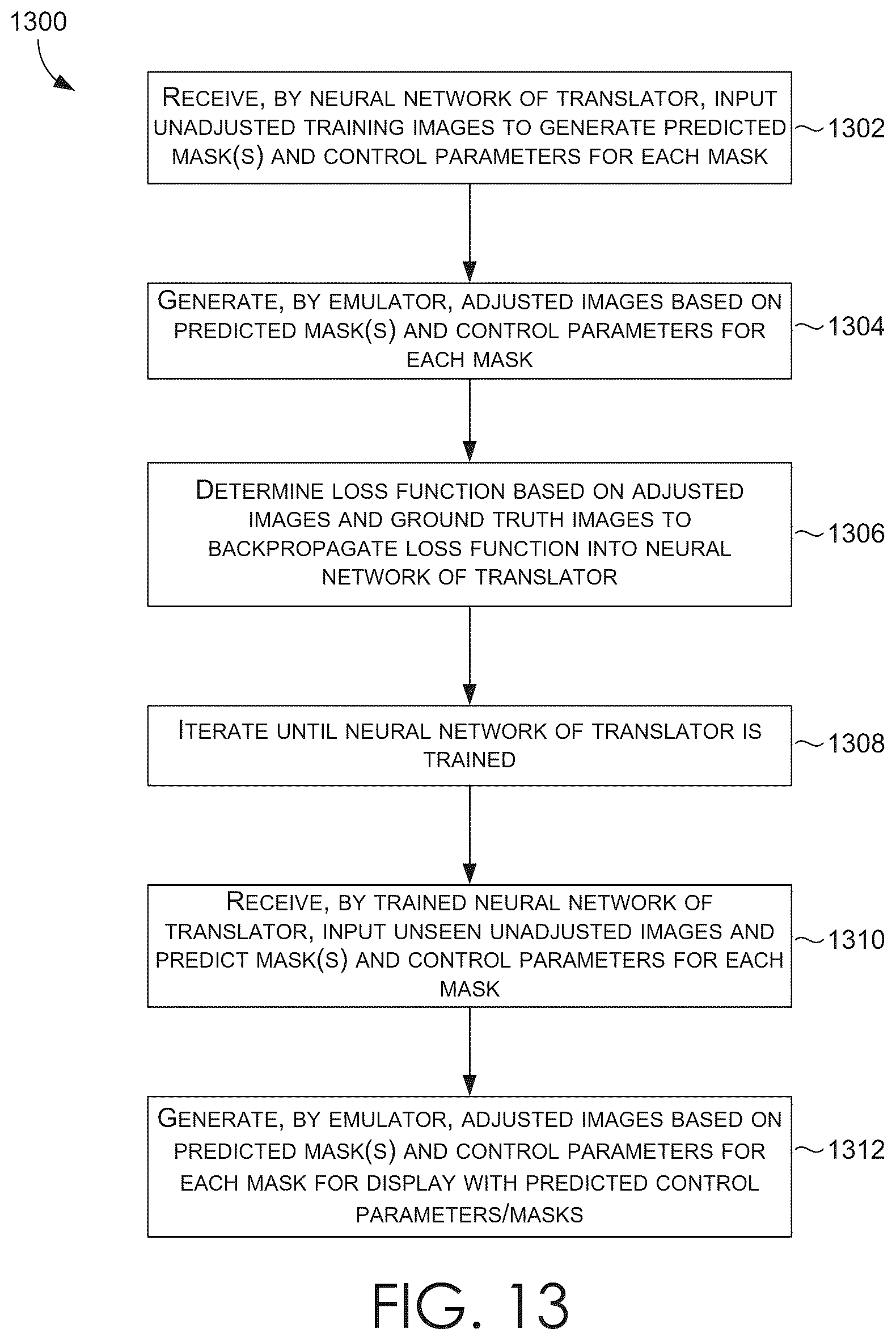 Patent US12602750 Figure 14 – Differentiable emulation of non-differentiable image processing for adjustable and explainable non-destructive image and video editing