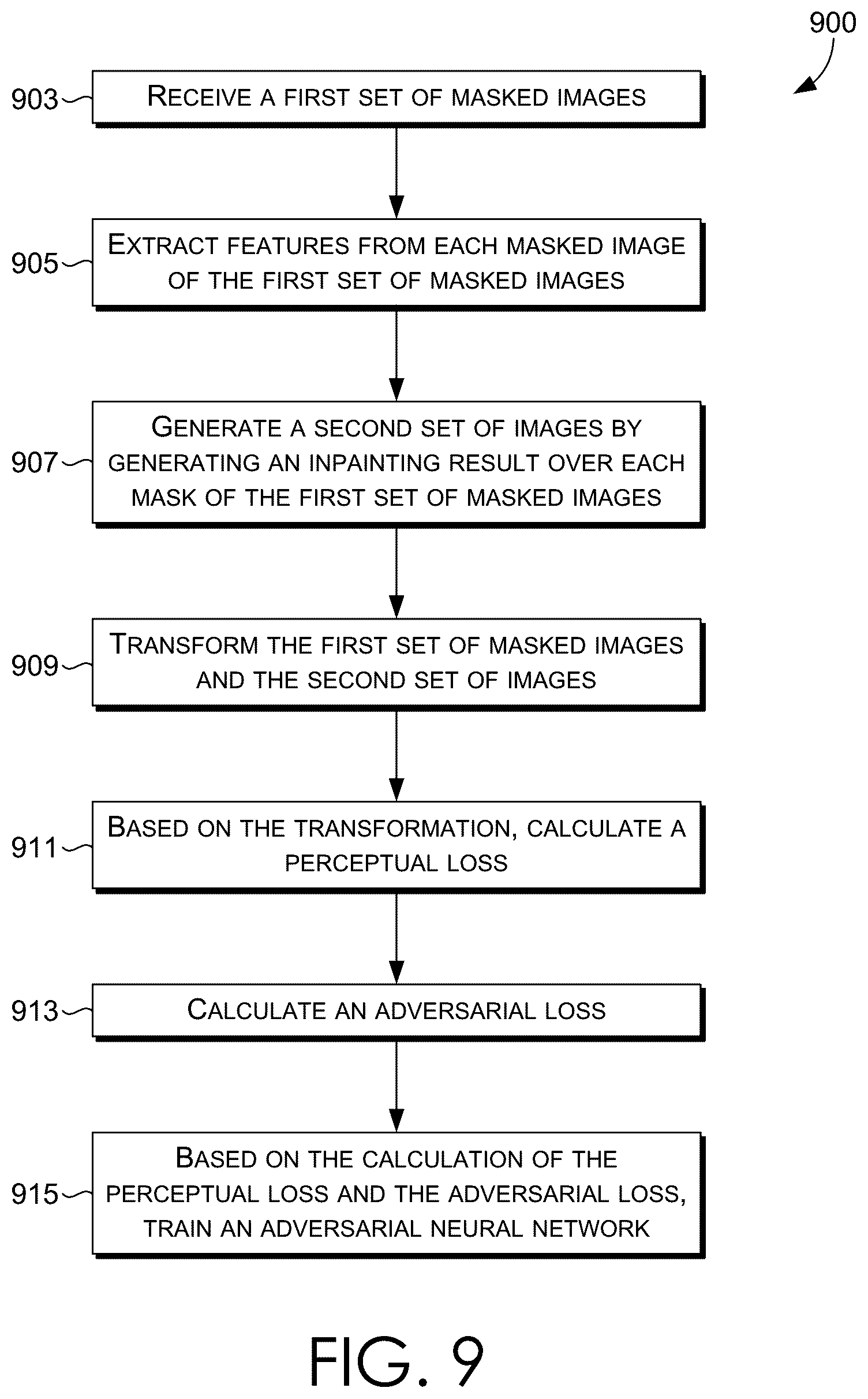 Patent US12602755 Figure 11 – Deep learning-based high resolution image inpainting