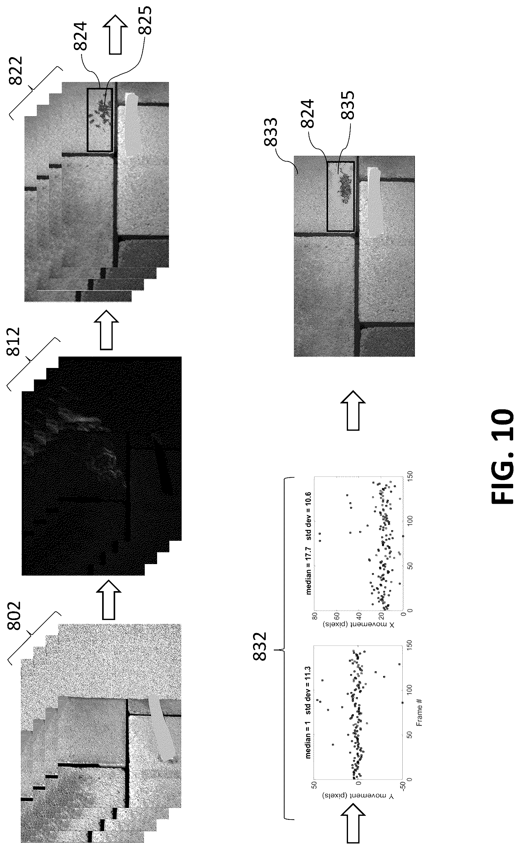 Patent US12602758 Figure 7 – Building leakage detector using reference-free background oriented schlieren photography