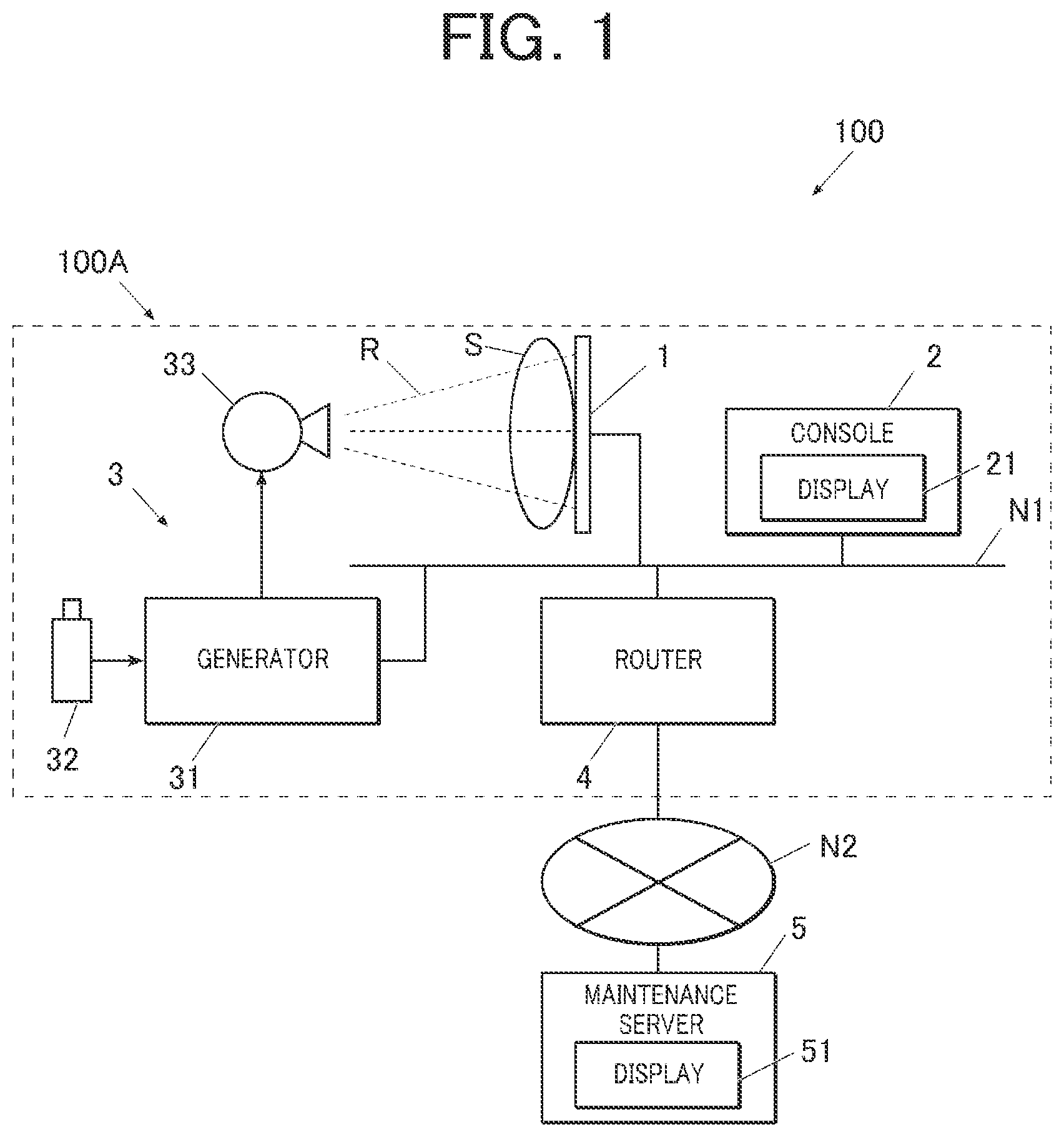 Patent US12602763 — Radiographic imaging apparatus and maintenance management system — Figure 1