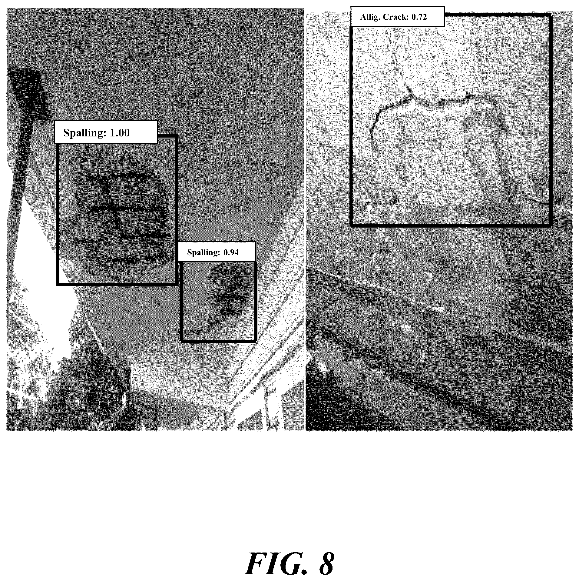 Patent US12602764 Figure 8 – Methods of artificial intelligence-assisted infrastructure assessment using mixed reality systems