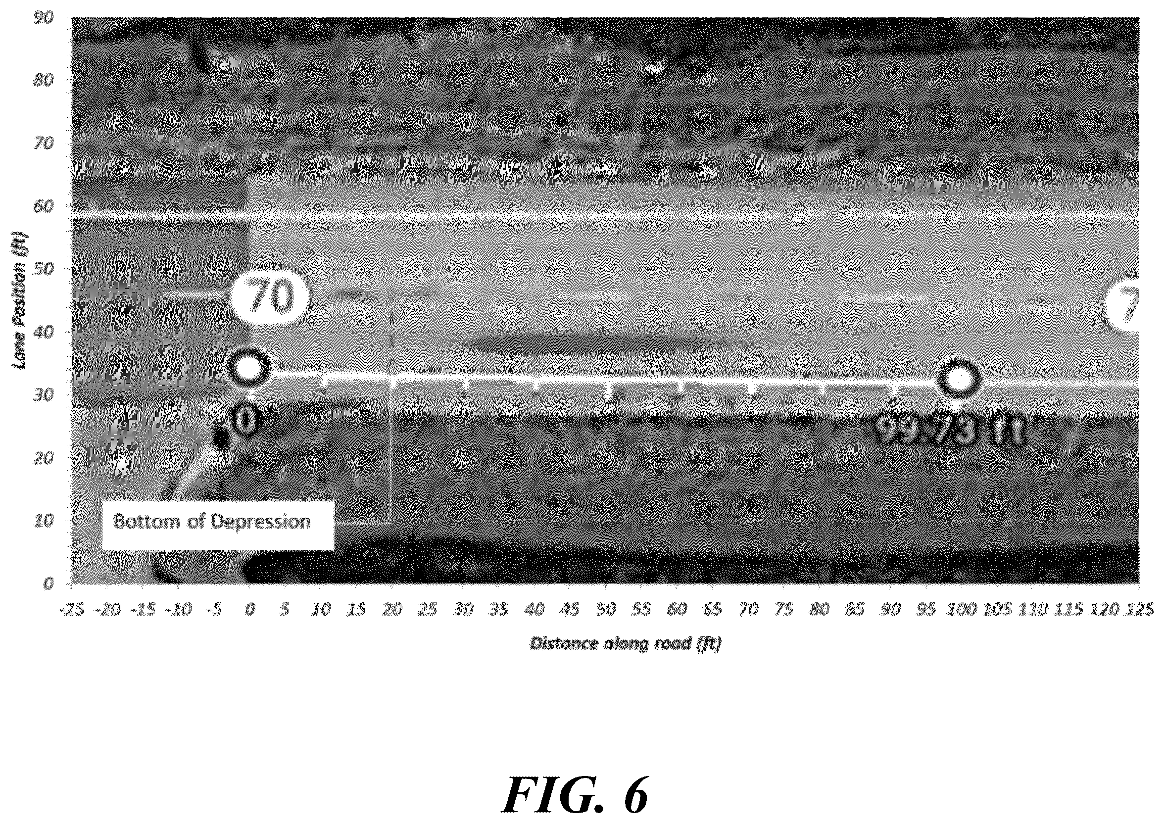 Patent US12602767 Figure 7 – System of and method for analyzing thoroughfare conditions via oil spot analysis