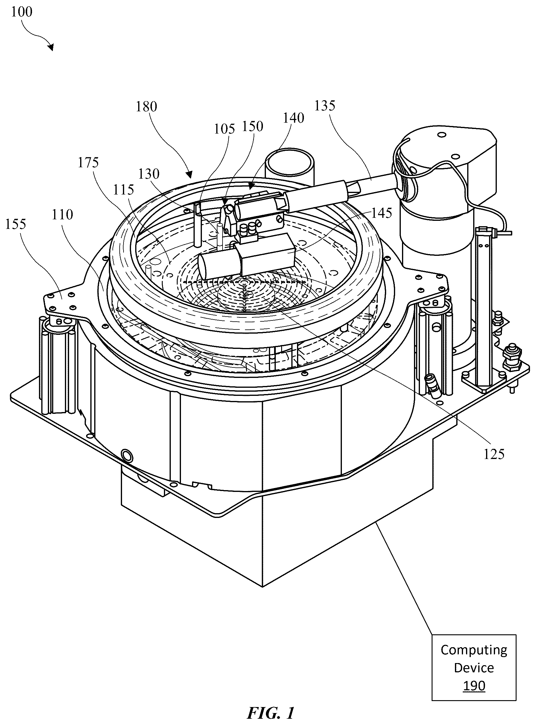 Patent US12602771 Figure 1 – In situ wafer seal chuck defects identification