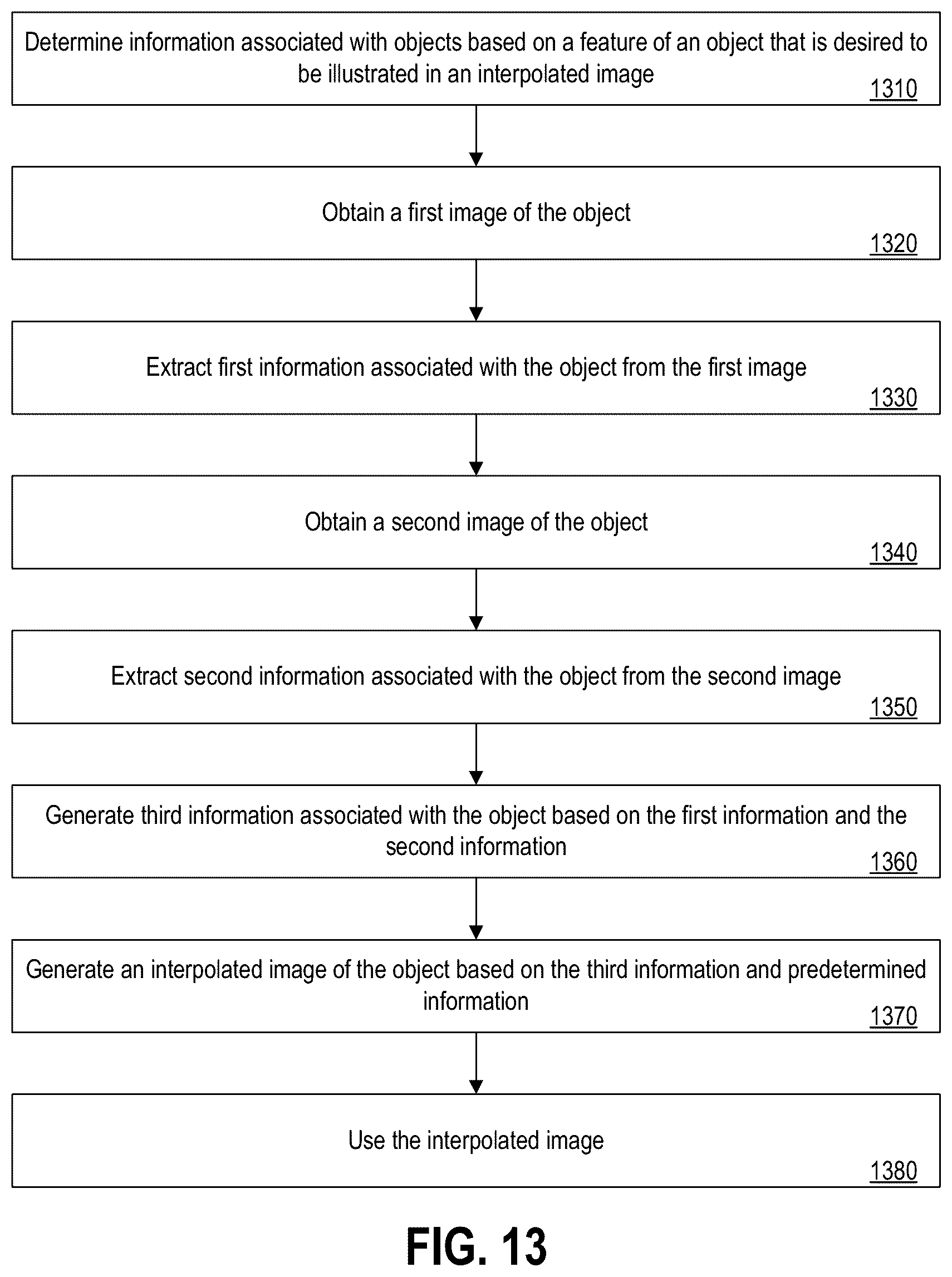 Patent US12602775 Figure 11 – Interpolation of medical images