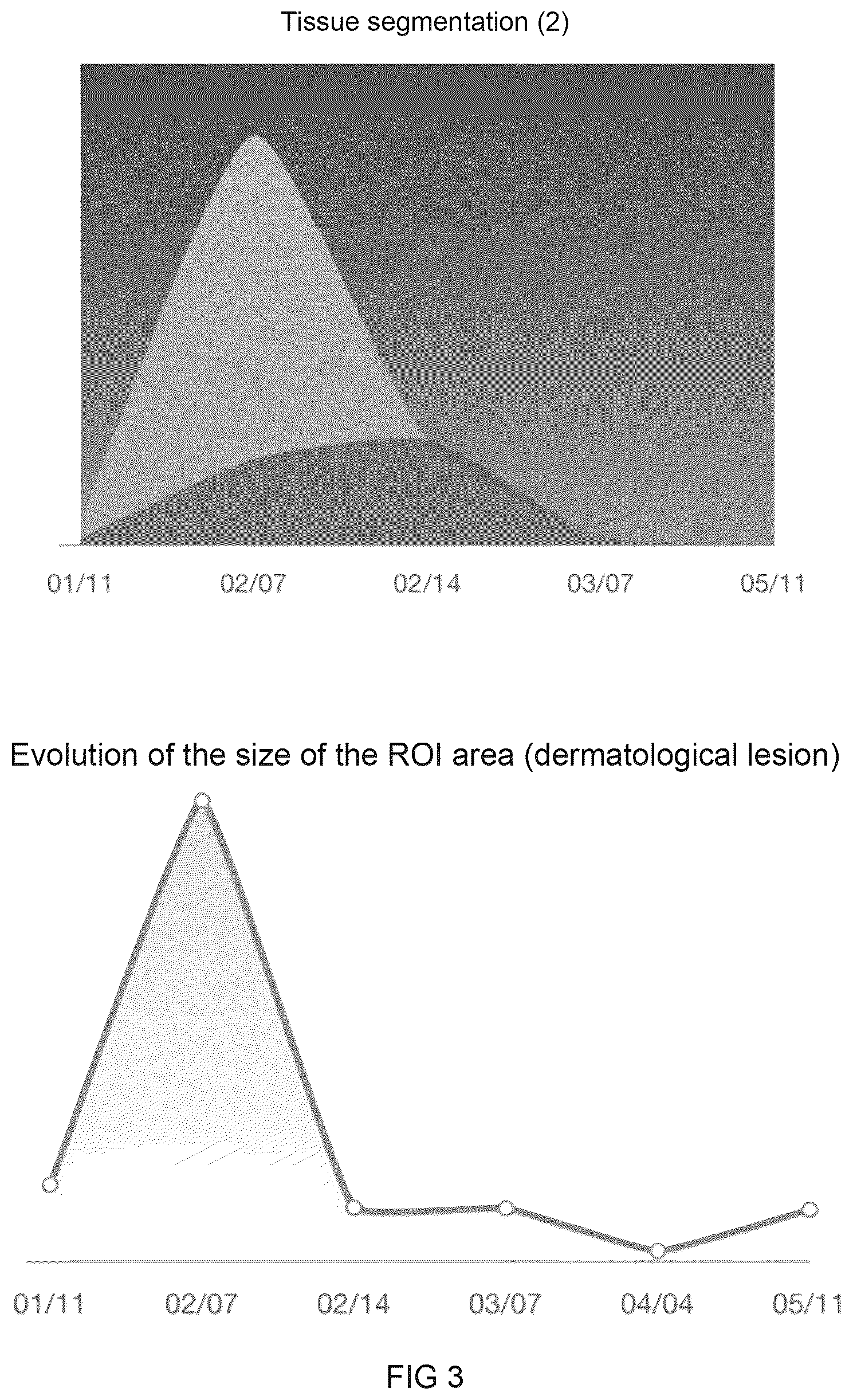 Patent US12602787 Figure 3 – Procedure for control, prognosis and comparative support related to dermatological lesions