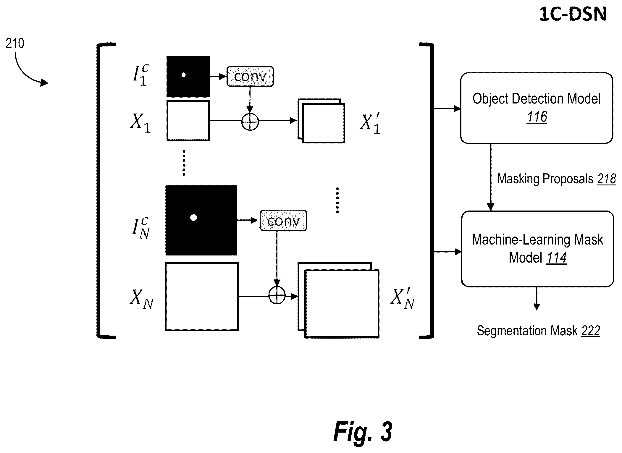 Patent US12602790 Figure 3 – Machine-learning models for distractor segmentation with reduced user interactions
