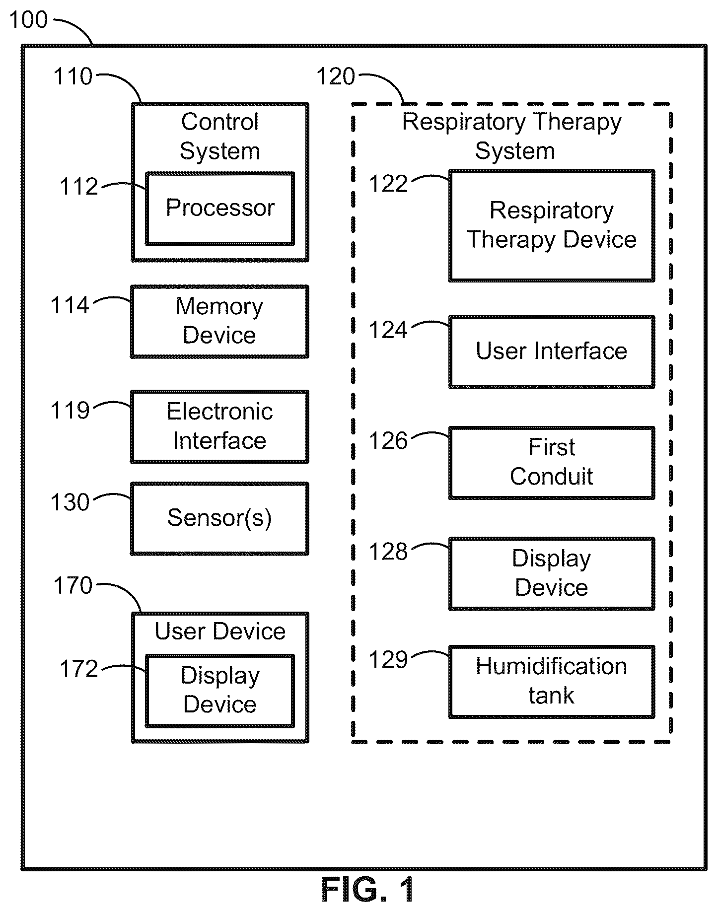 Patent US12602839 Figure 1 – Systems and methods for retrieving information associated with contents of a container using augmented reality