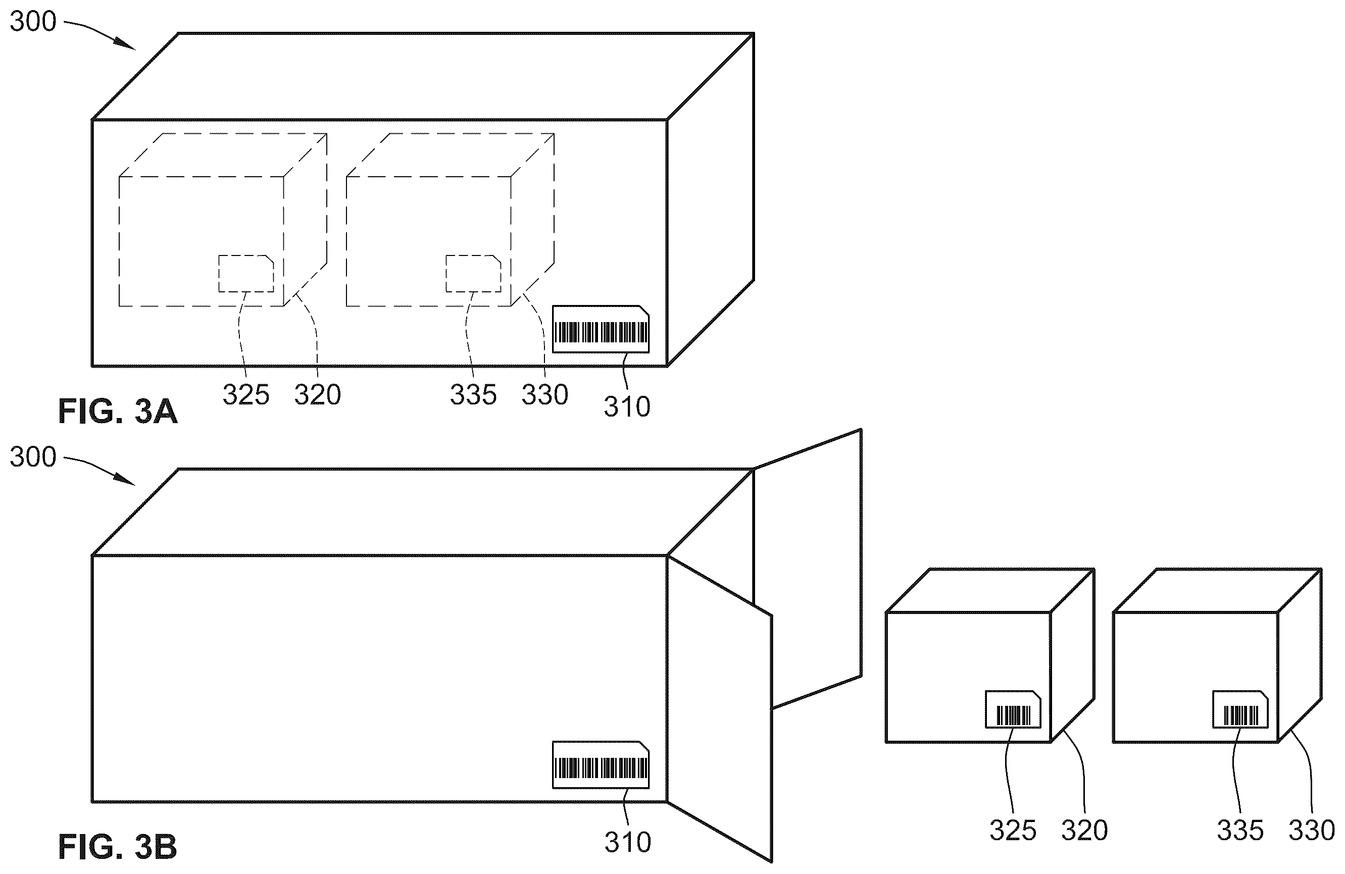 Patent US12602839 Figure 3 – Systems and methods for retrieving information associated with contents of a container using augmented reality