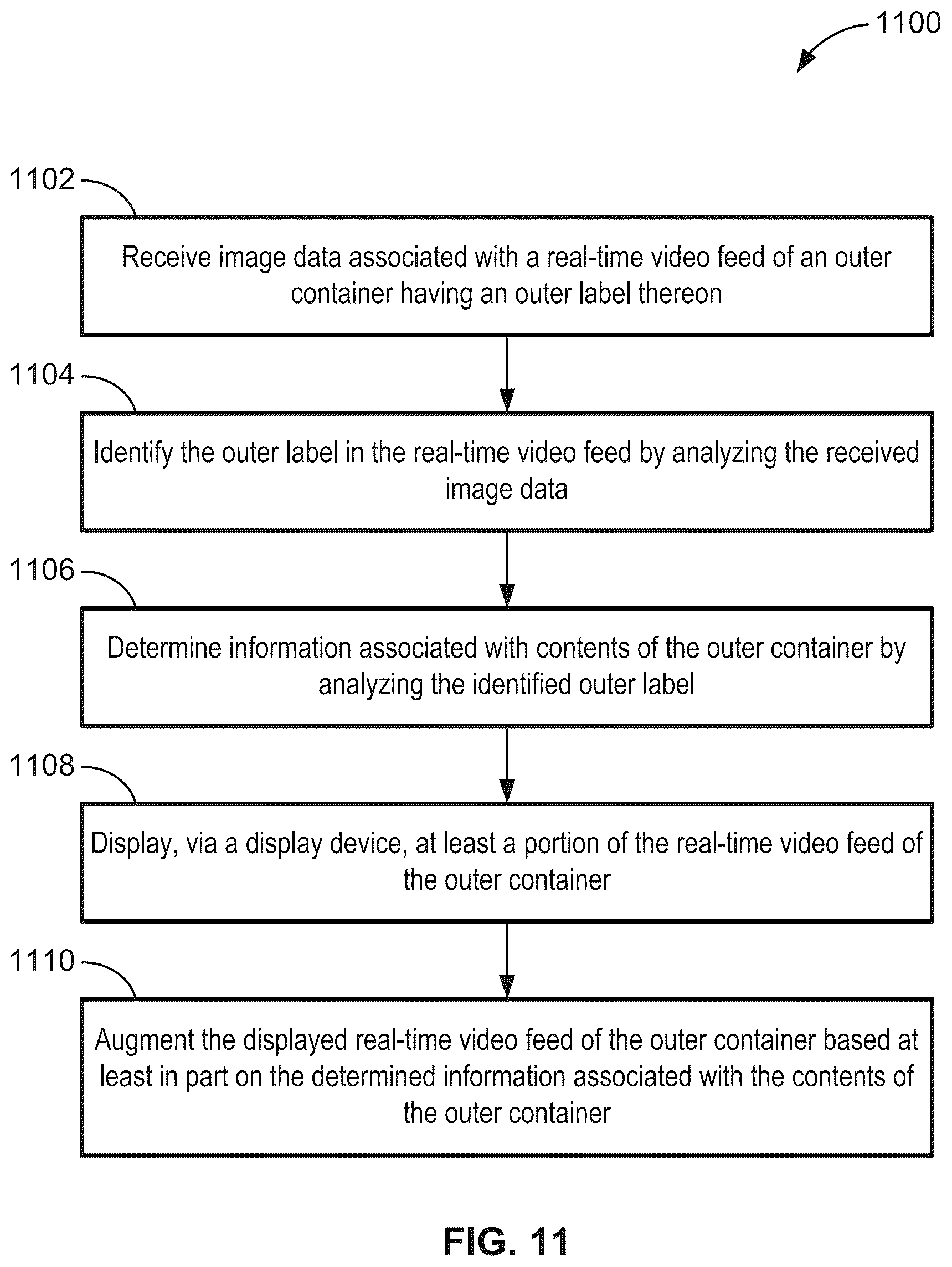 Patent US12602839 Figure 15 – Systems and methods for retrieving information associated with contents of a container using augmented reality