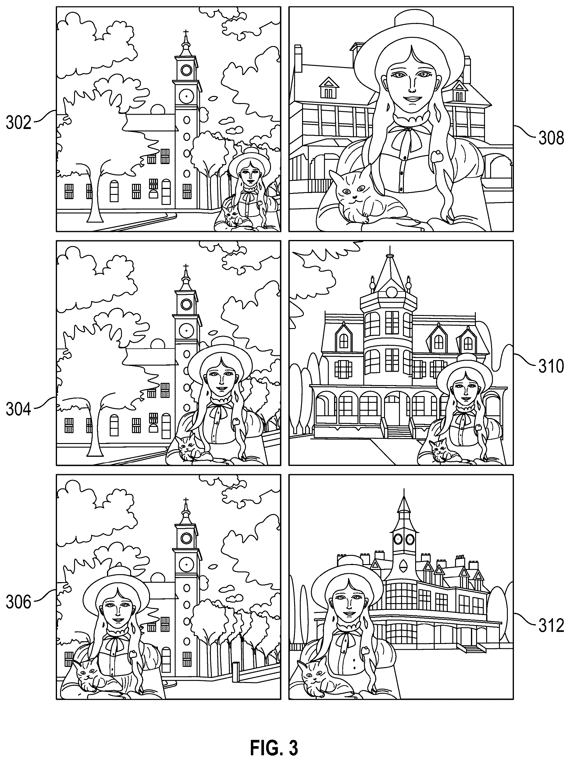 Patent US12602847 Figure 3 – Systems and methods for layered image generation