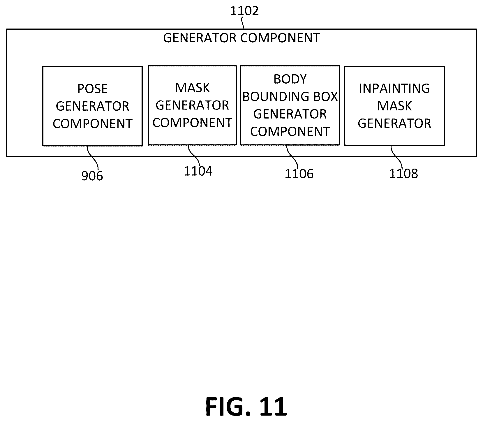 Patent US12602850 Figure 11 – Generative AI virtual clothing try-on