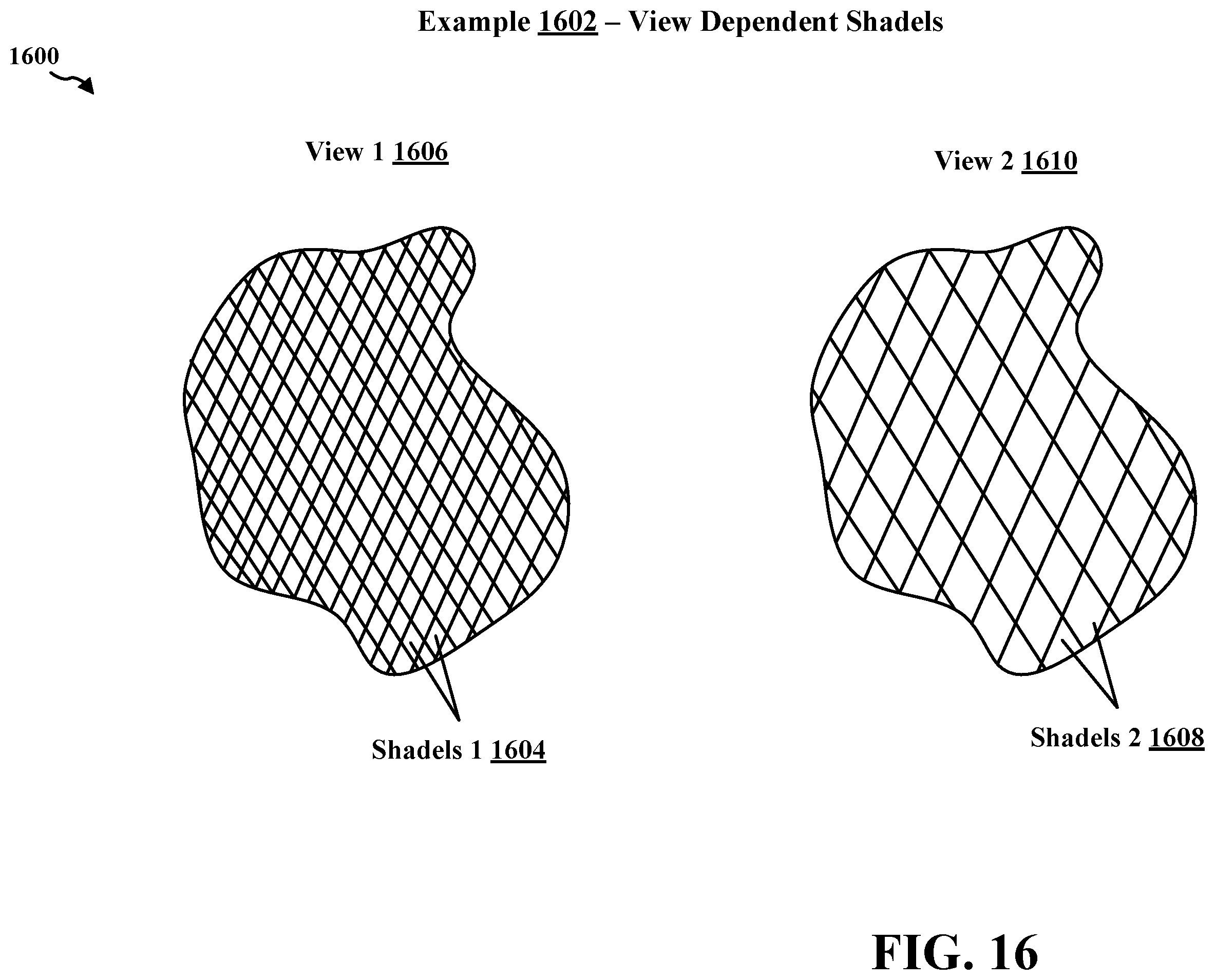 Patent US12602856 Figure 16 – Dicing oracle for texture space shading