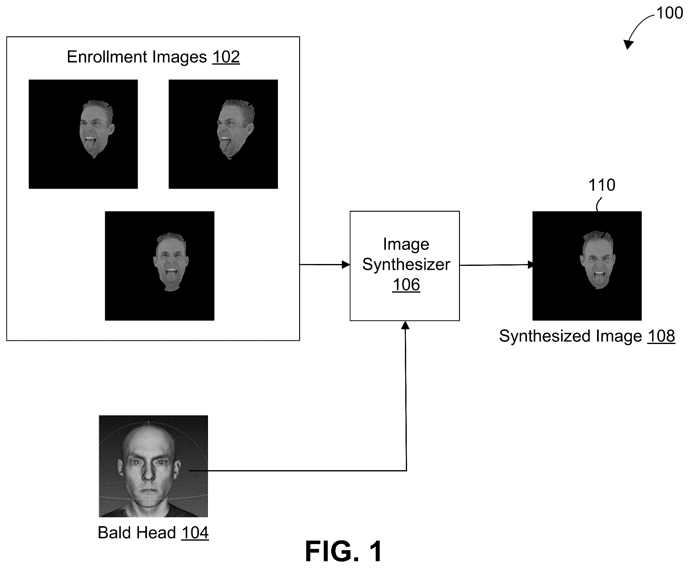Patent US12602857 Figure 1 – Generating image data