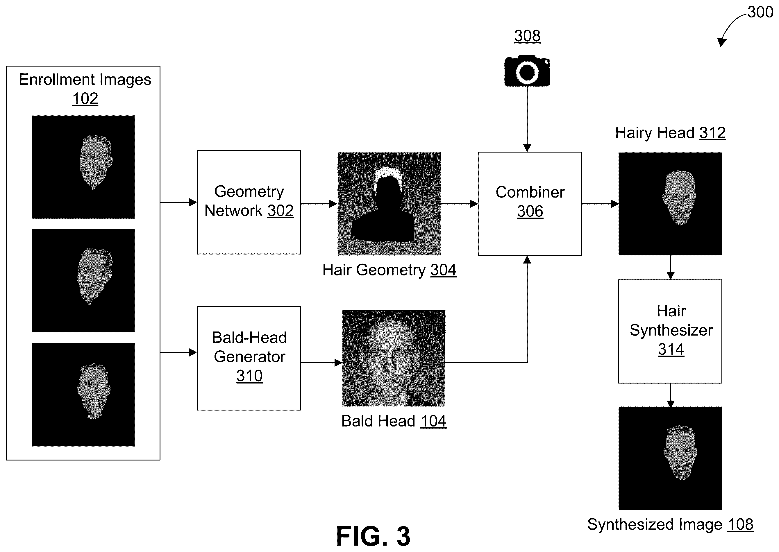 Patent US12602857 Figure 3 – Generating image data