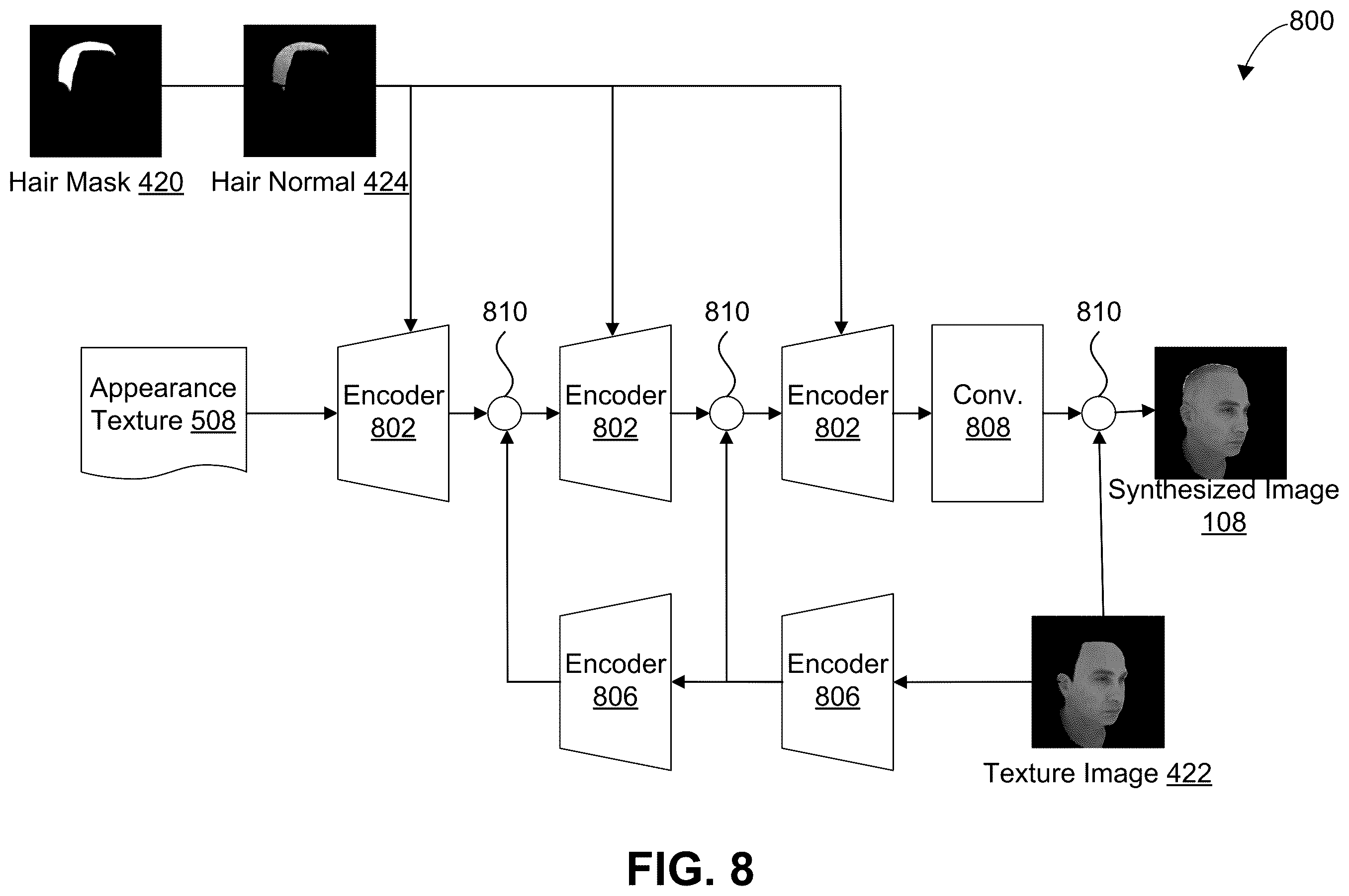Patent US12602857 Figure 8 – Generating image data
