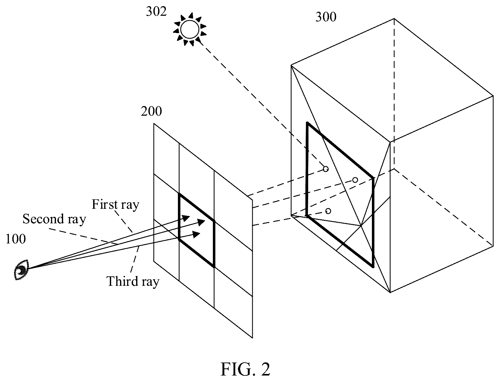 Patent US12602858 Figure 3 – Rendering method and apparatus, and device