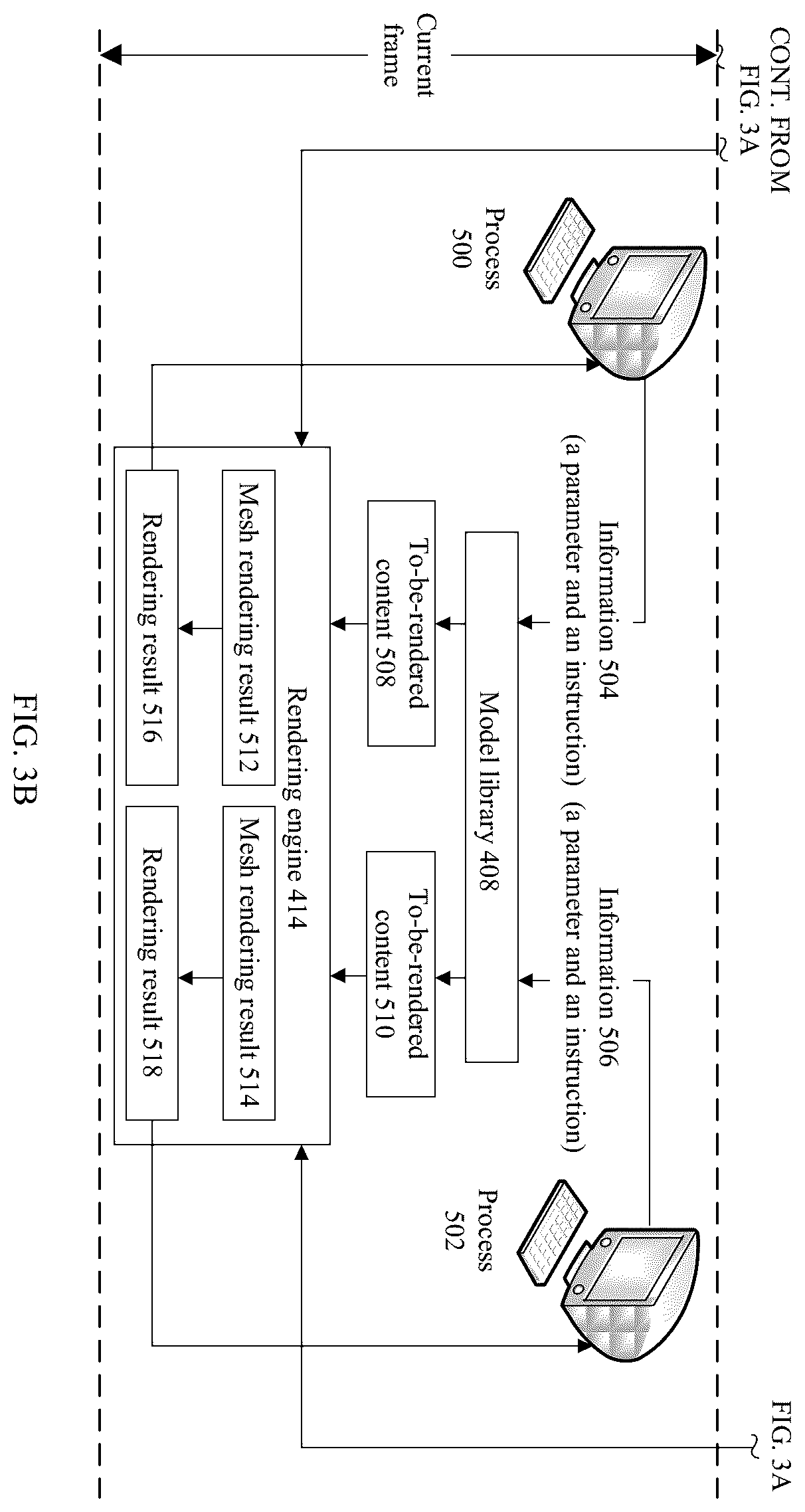 Patent US12602858 Figure 5 – Rendering method and apparatus, and device