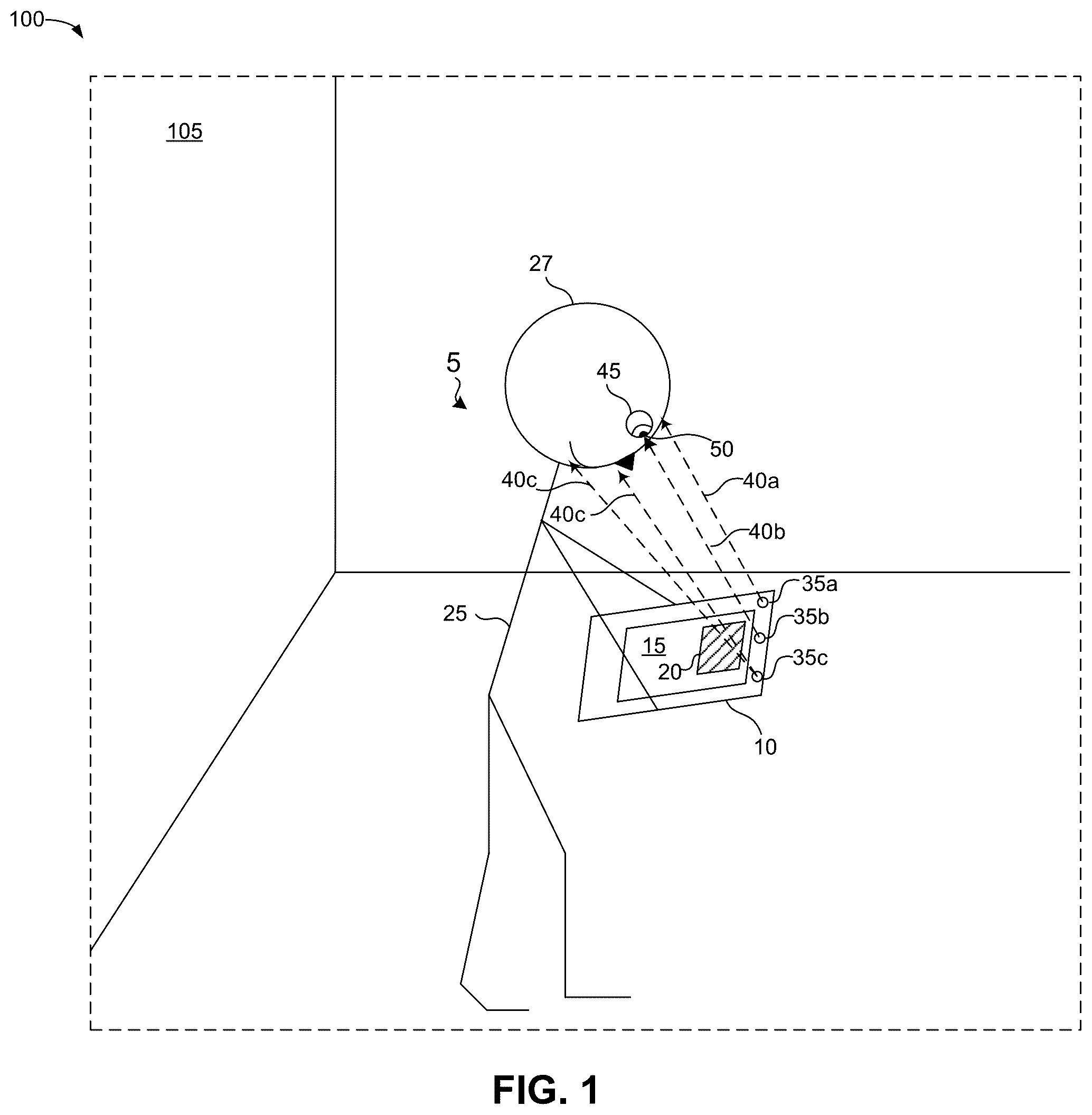 Patent US12602862 Figure 1 – Light normalization in combined 3D user representations