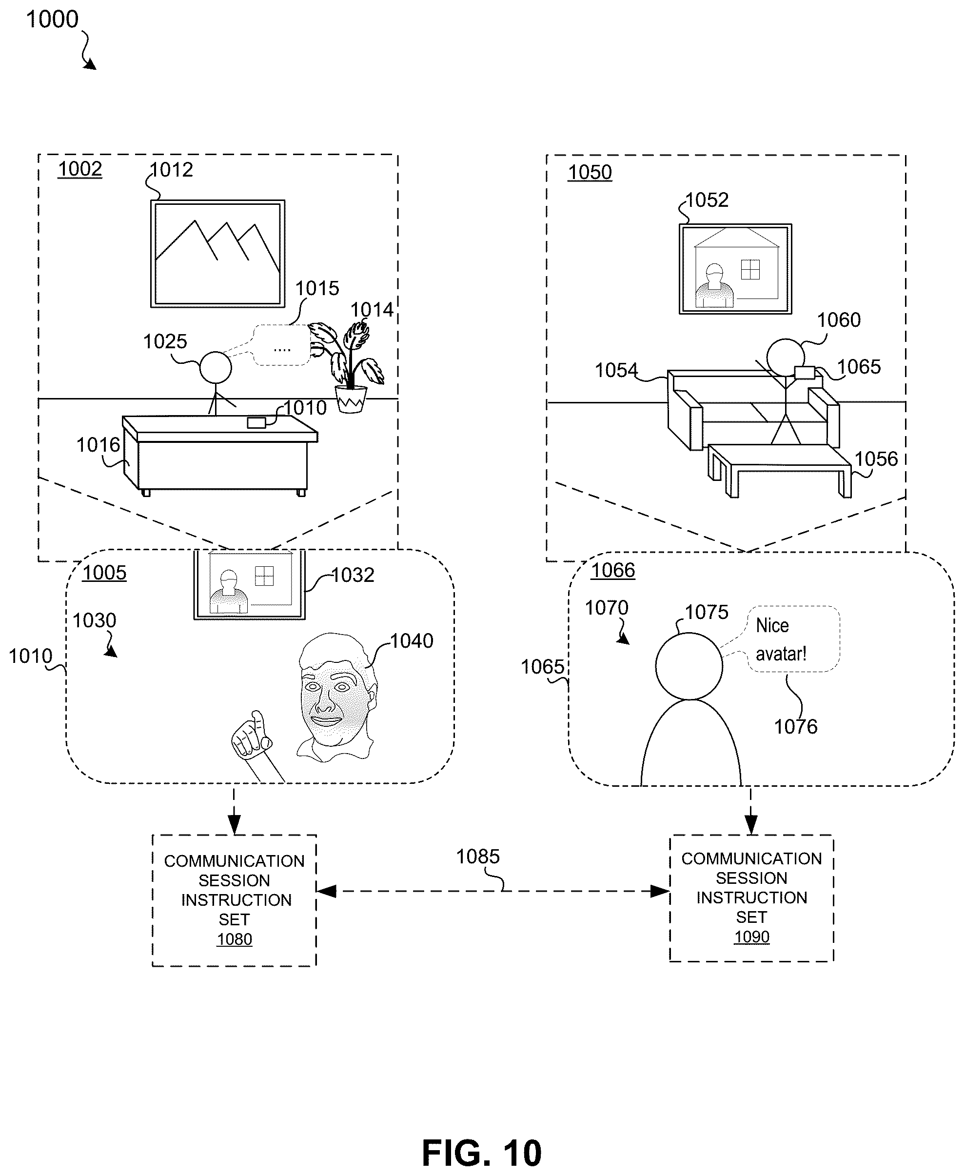 Patent US12602862 Figure 11 – Light normalization in combined 3D user representations